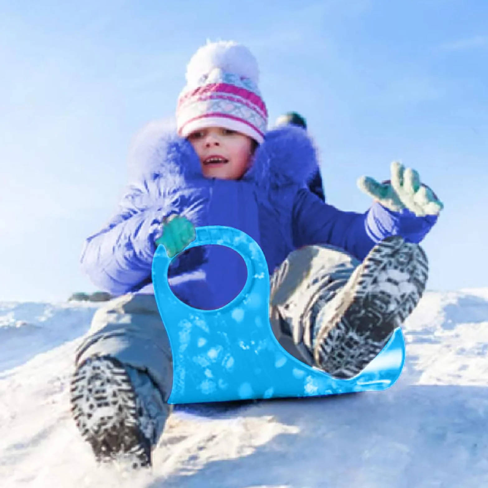 Tabla de trineo de nieve para adultos, niños y niños pequeños al aire libre