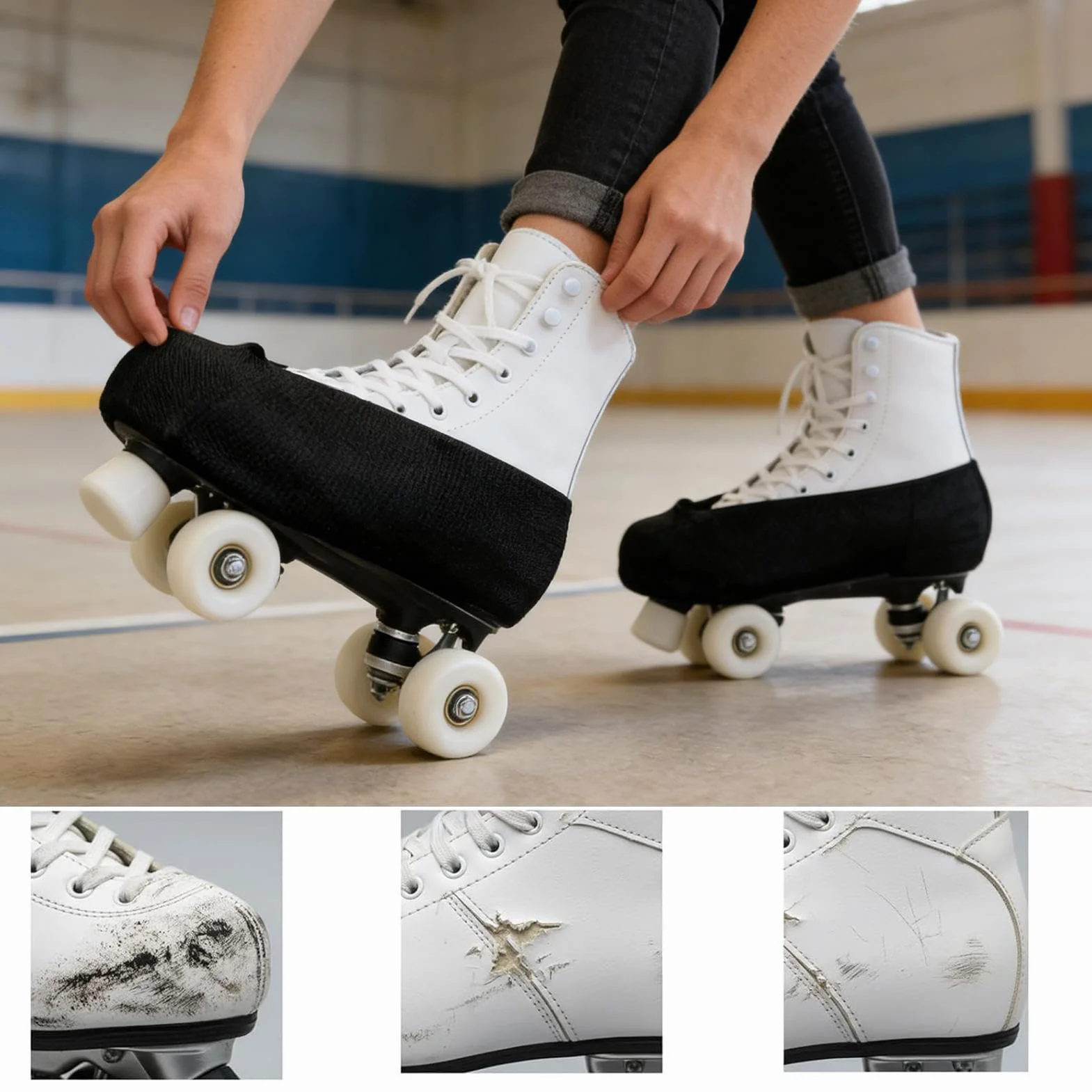 Soakers para patines artísticos | Protector elástico suave - Funda de patinaje artístico