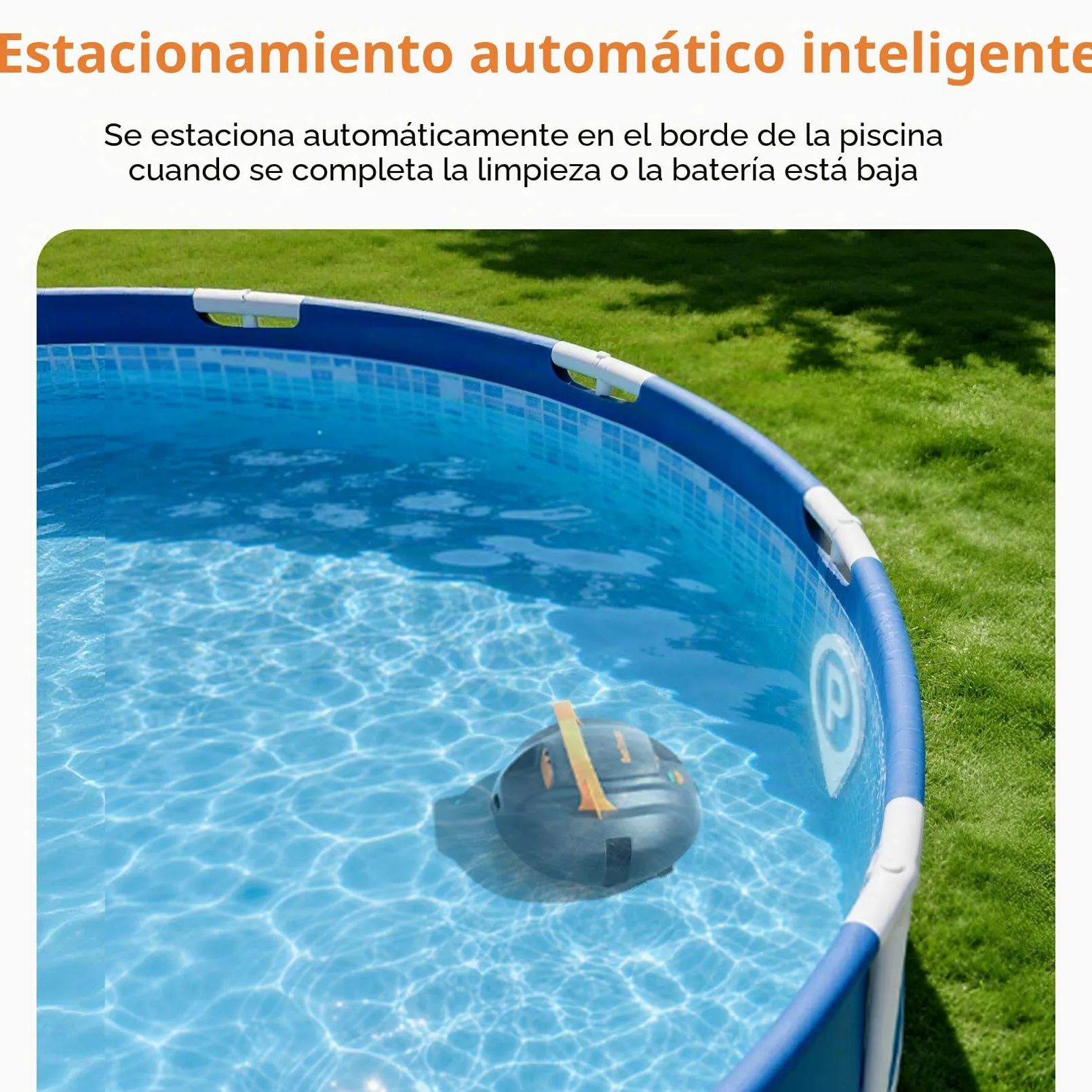 (2026 New) Coasteering Planet Robot Limpiafondos Piscina sin Cable, 120 Min, 4500mAh, Succión Potente, Doble Motor y Auto-Parking para Piscinas hasta 80 m² (sin Pendiente)