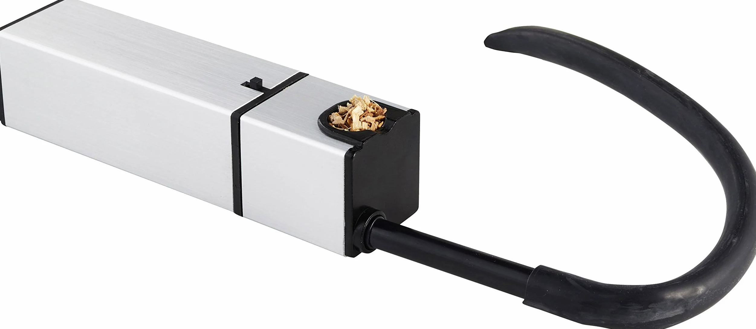 Gastronoma 16310205 Mini Food Smoker - Pistola de ahumar para alimentos – Smokin Gun – Dispositivo para ahumar – Diseño de acero inoxidable y funcionamiento con pilas – Gris