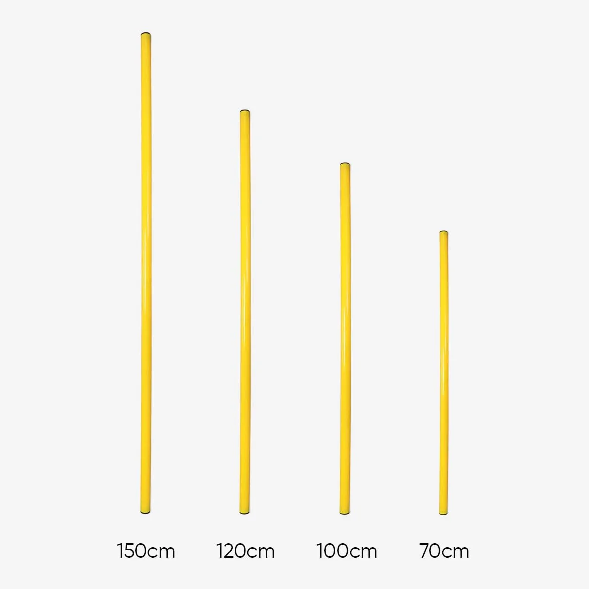 12 Picas de PVC 100 cm Entrenamiento Agilidad Velocidad Fútbol Atletismo Rugby