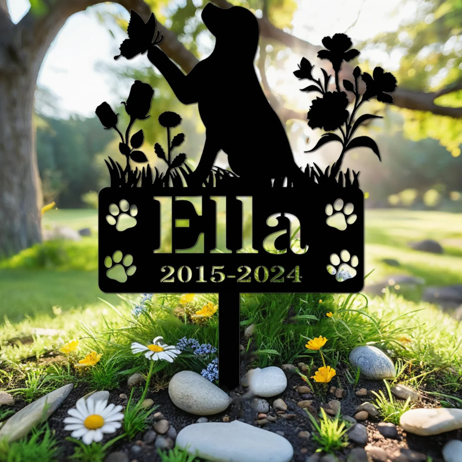 Estaca personalizada para perro, regalos conmemorativos para mascotas, placa conmemorativa personalizada para perros amados