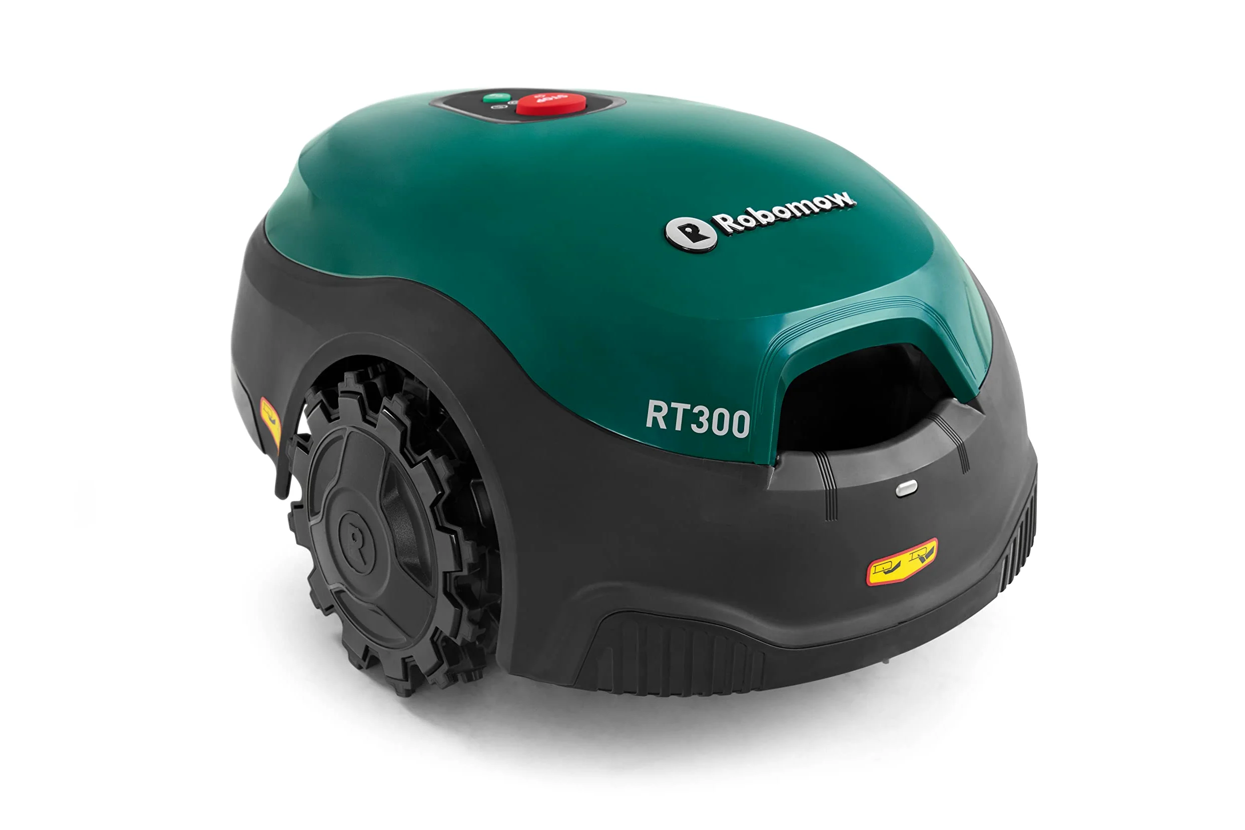 Robomow Robot cortacésped RT300 para Superficies de hasta 300 m² | 4,3 Ah; Ancho de Corte de 18 cm; fácil instalación, autolimpiable e Incluye Cubierta de Corte Flotante, Limpiador de mantillo