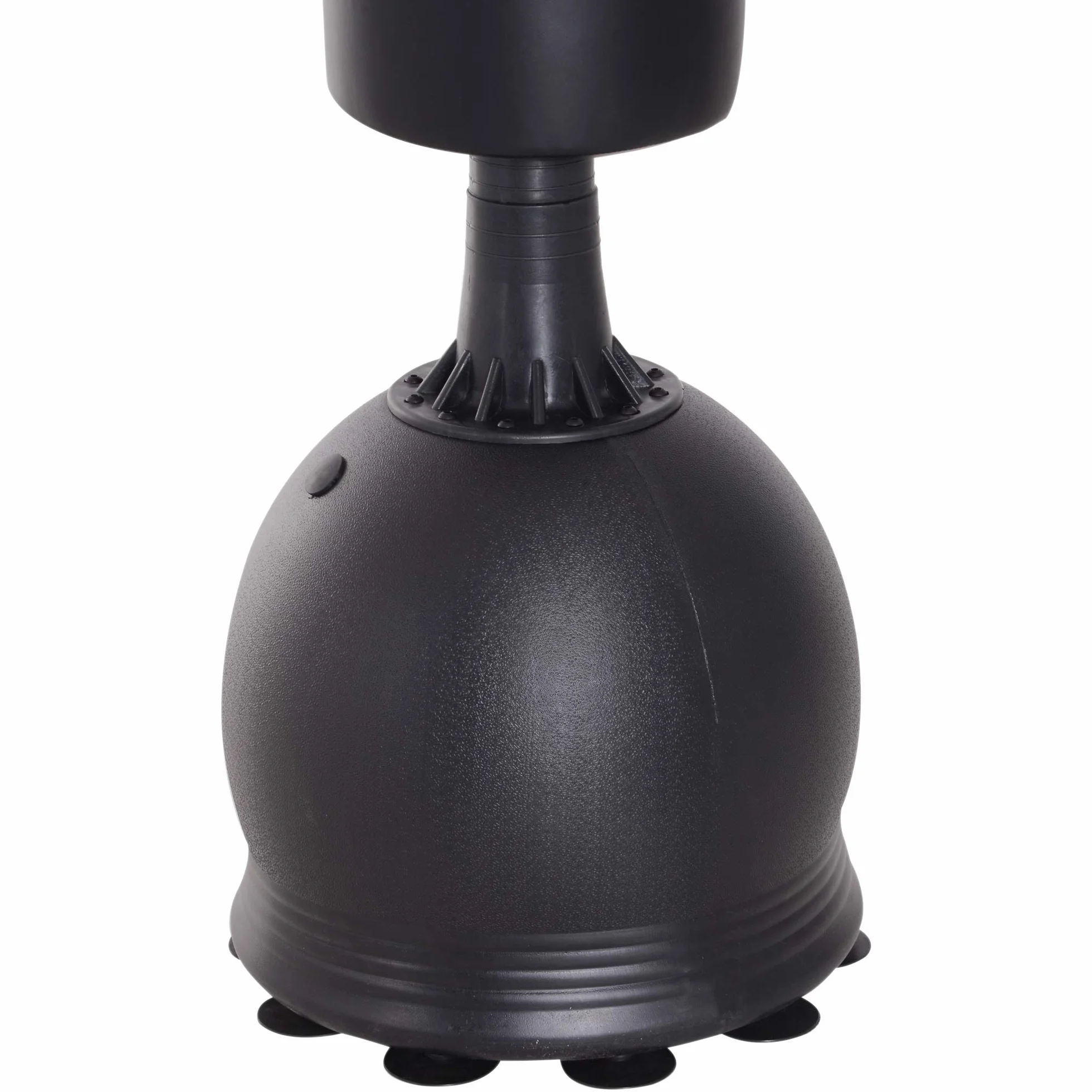 HOMCOM Saco de Boxeo de Pie 165 cm Base Rellenable Agua 22,5 kg Arena 27,5 kg Ventosas Goma Negro