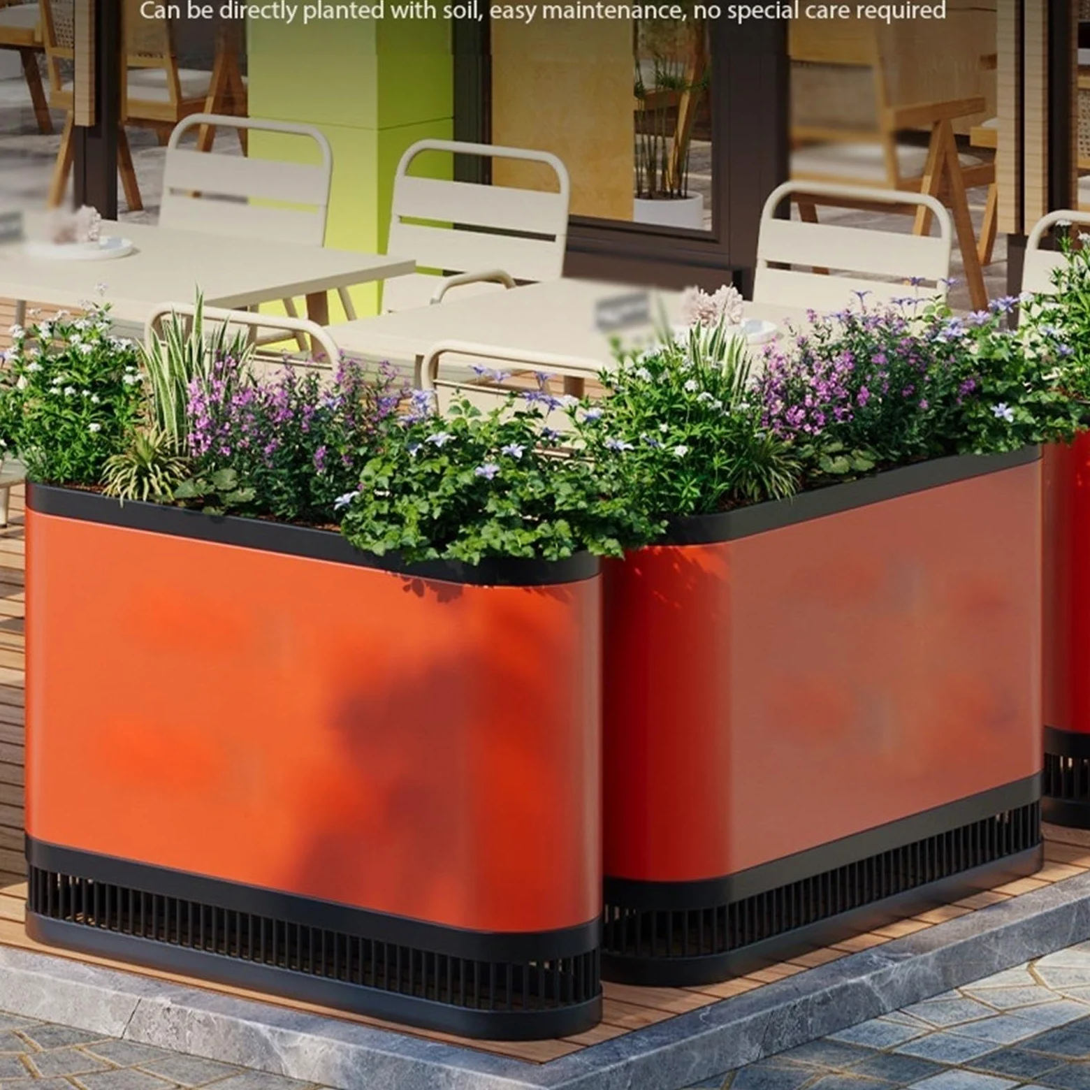 Macetas Maceta de paisaje, contenedor cultivo, macetero maceteros de jardín | Apto for calle comercial(Medio)