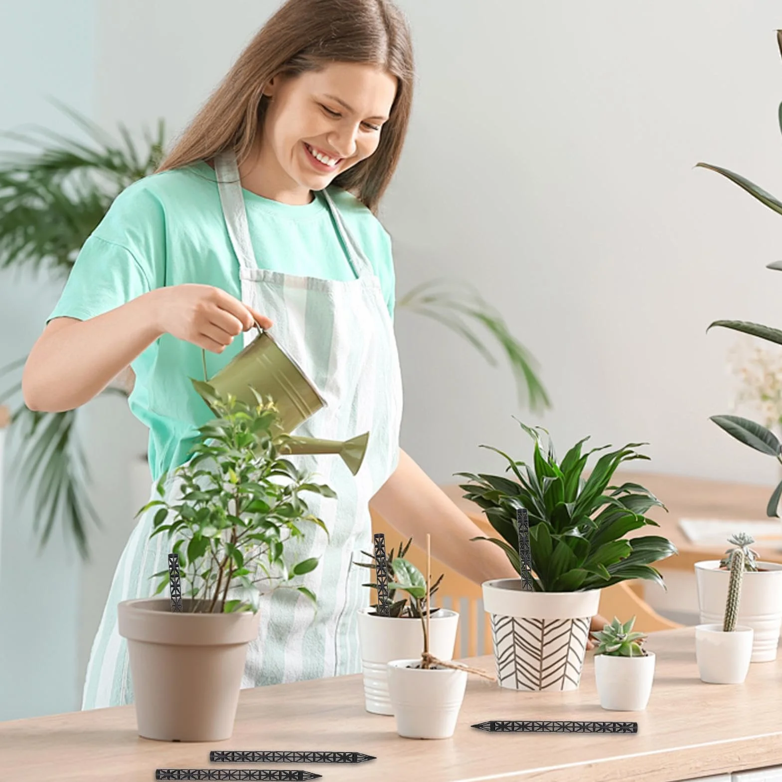 Generico Aireador para raíces de plantas – Punta de cerámica con punta – Tubo de fertilizante y ventilación del suelo – para macetas de interior y exterior, jardín y patio doméstico