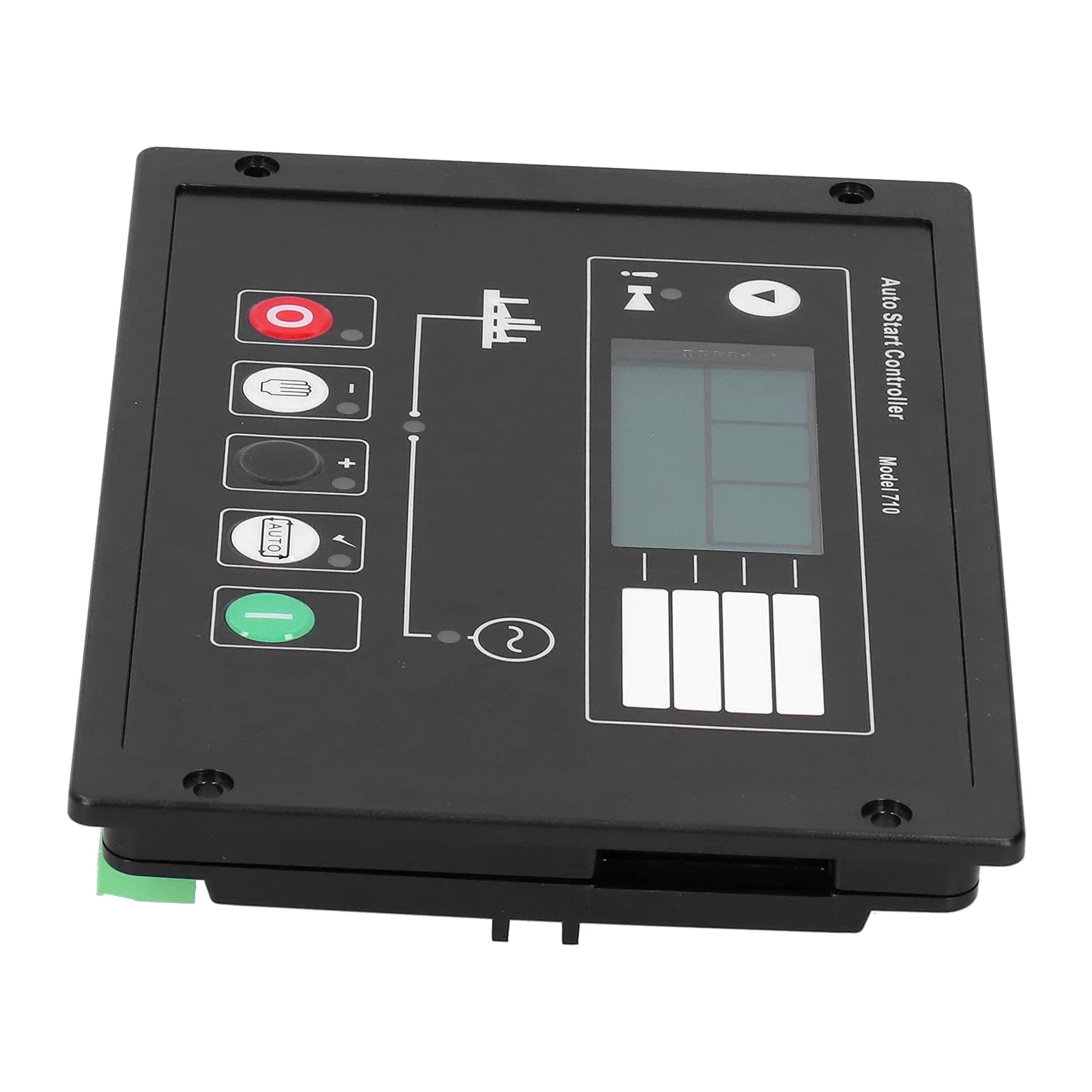 Yosoo Health Gear Panel de Control de Arranque Automático del Generador Panel de Control del Generador de CC de 8 a 36 V Pantalla LCD Monitoreo Automático de la Red Eléctrica Arranque y Parada