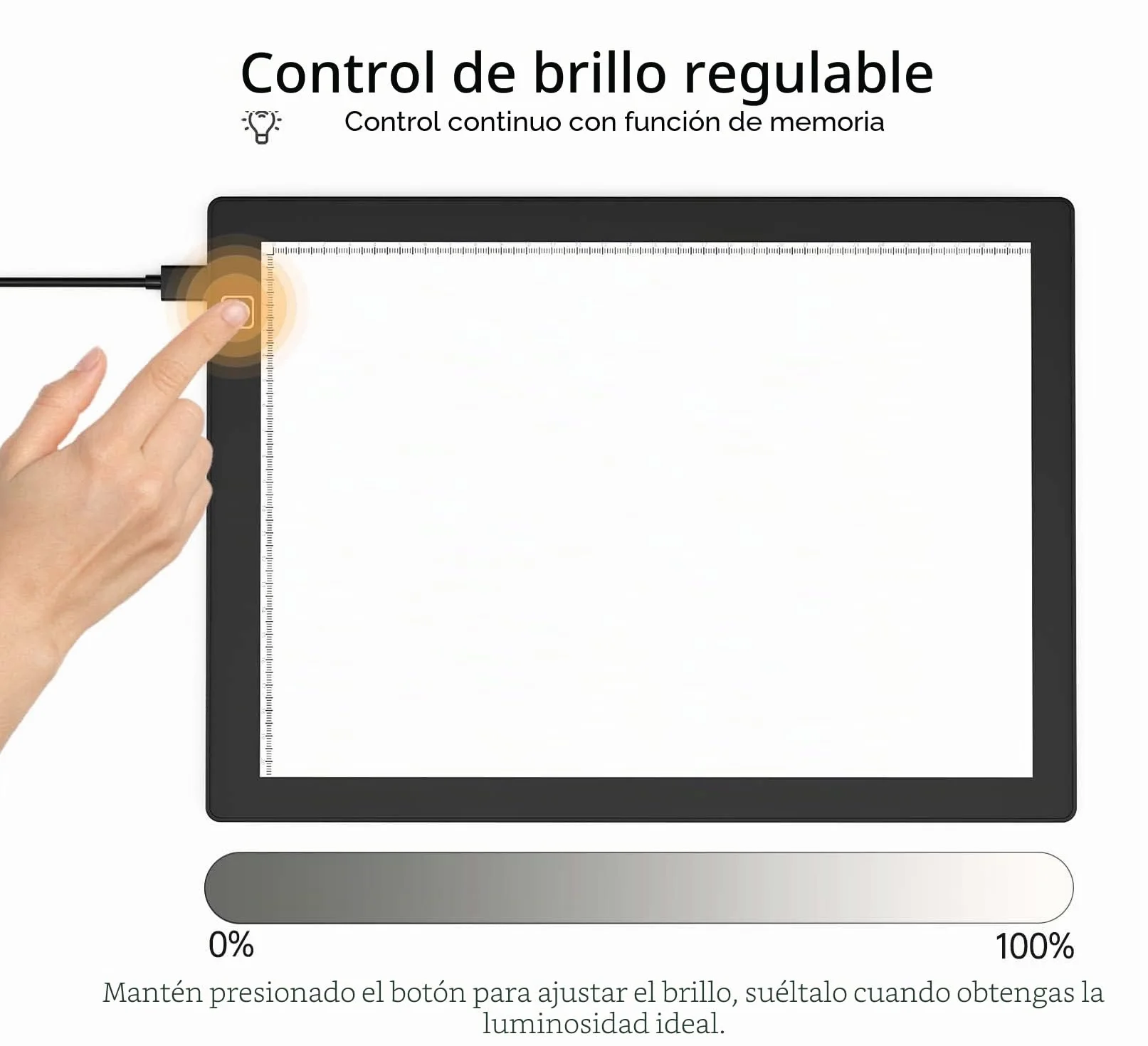 Escáner de Negativos y Diapositivas Portátil Ultradelgado Mesa de Luz 5600K Regulable 30,4 x 21 cm