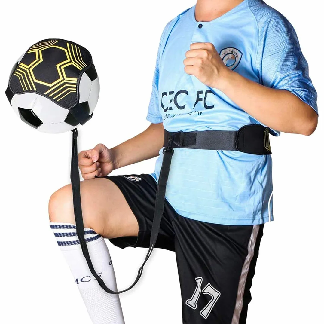Entrenador de Patada de Fútbol con Cinturón y Cuerda Elástica para Mejorar Habilidades de Práctica