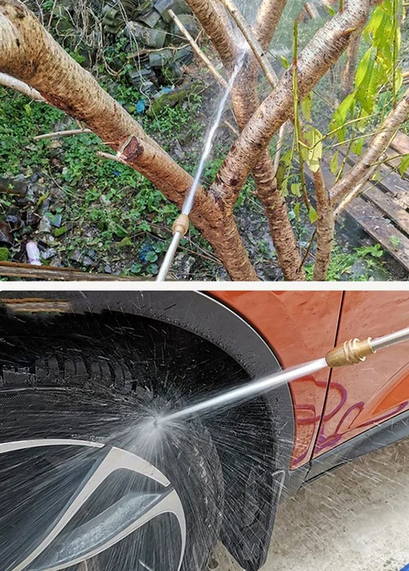 Manguera de jardín con Juego de Pistola de Agua Manguera Extensible Manguera de riego de jardín Manguera de Lavado de Autos de Alta presión (Size : 25FT)