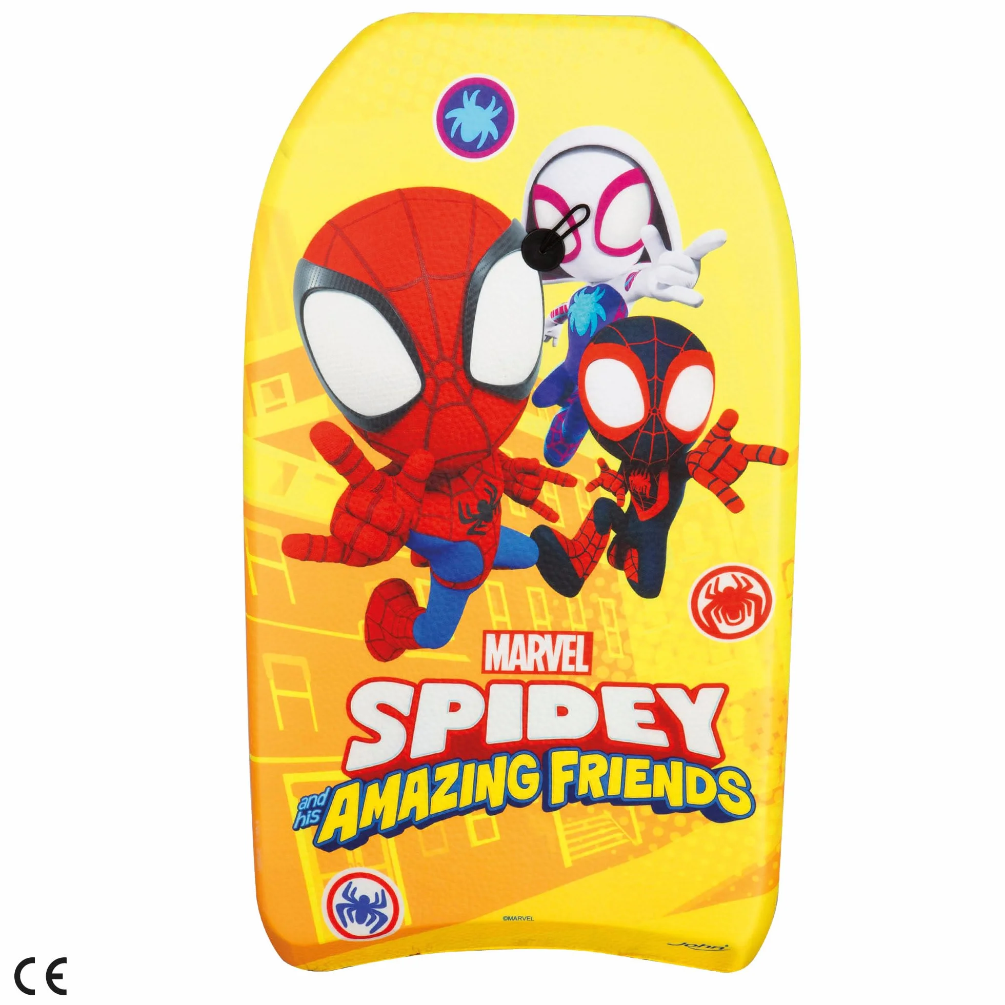 COLORBABY Spidey y su superequipo Tabla de Bodyboard niño 82x45x5 cm Diseño superhéroes Natación +3 años