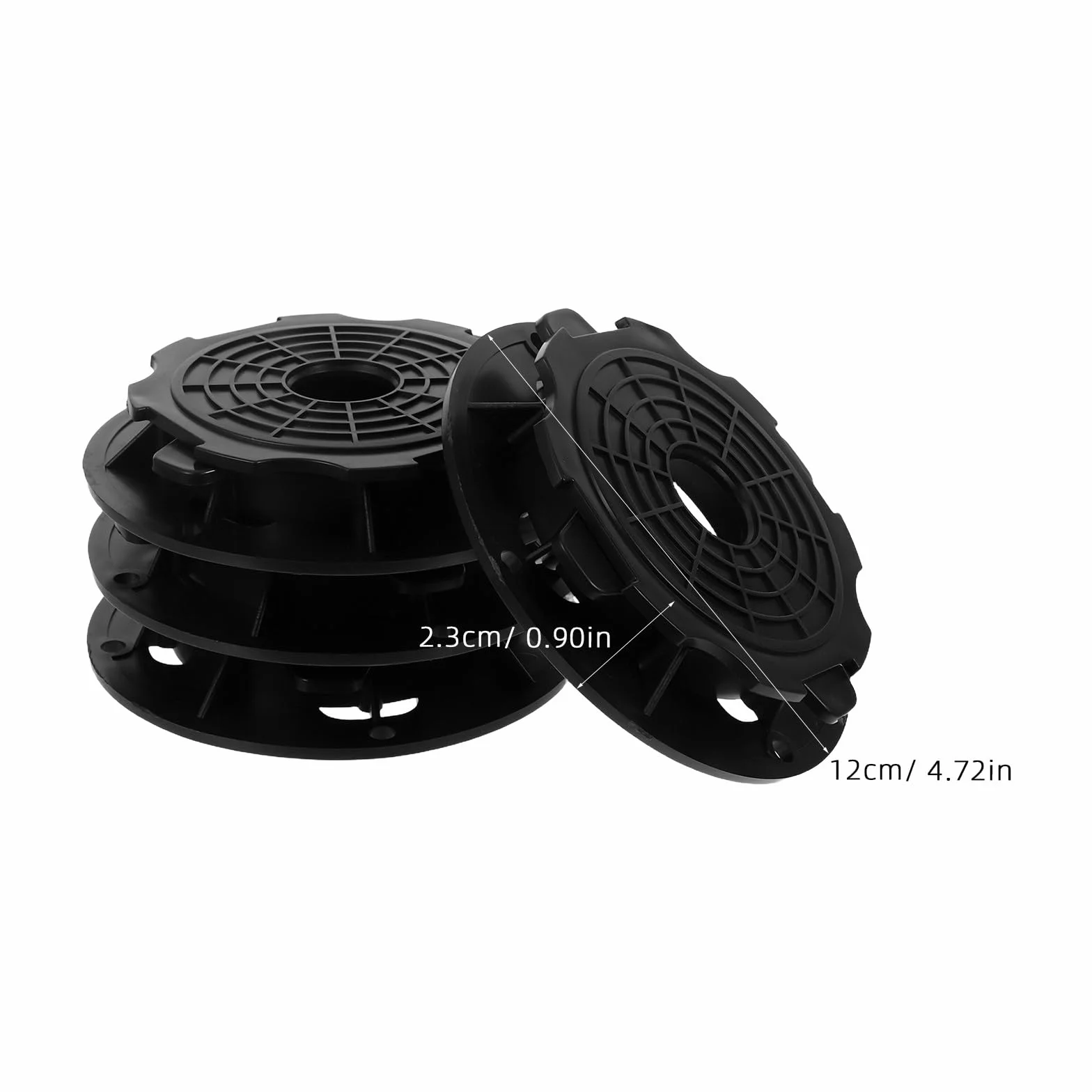 Sosoport 4 Soportes Ajustables para Terraza Exterior Pedestal de Plástico Resistente para Nivelar y Elevar Suelo de 22-40 MM Soporte para Tarimas y Adoquines Drenaje y Durabilidad UV