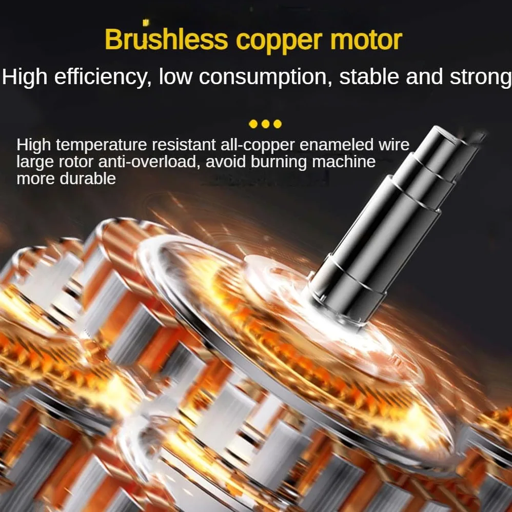 Motosierra inalámbrica de 16 pulgadas, batería de 15 celdas, motor sin escobillas de 4000 RPM para corte de madera, corte de árbol de 10s de 70 cm, bloqueo de seguridad y cadena autolubricante para