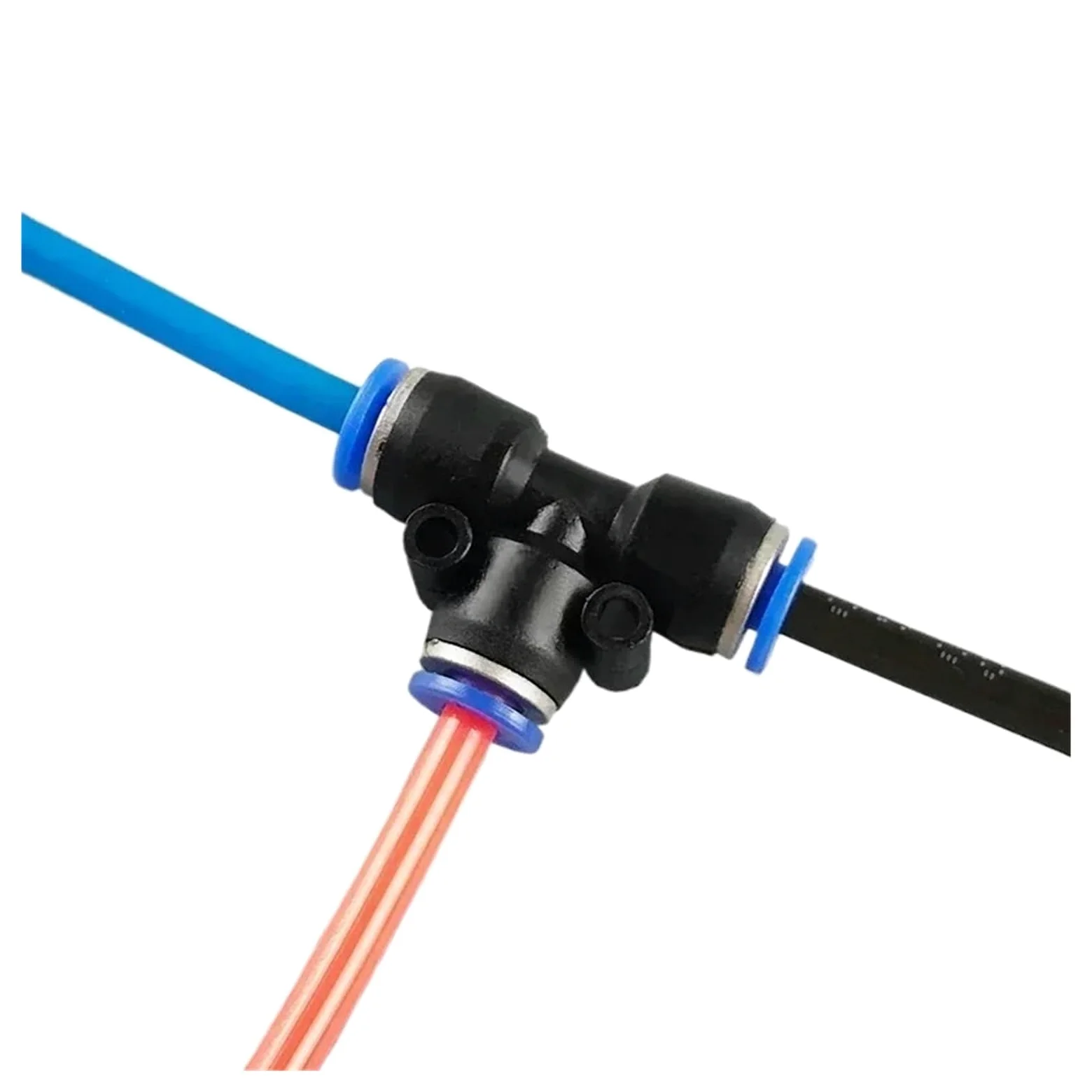 Conector neumático en T PE/Peg, Tubo Conector de Aire, Conector de liberación rápida, Conector de plástico, Tubo de Manguera, presión de Empuje, 4mm, 6mm, 8mm(Peg 10-6,500 PCS)