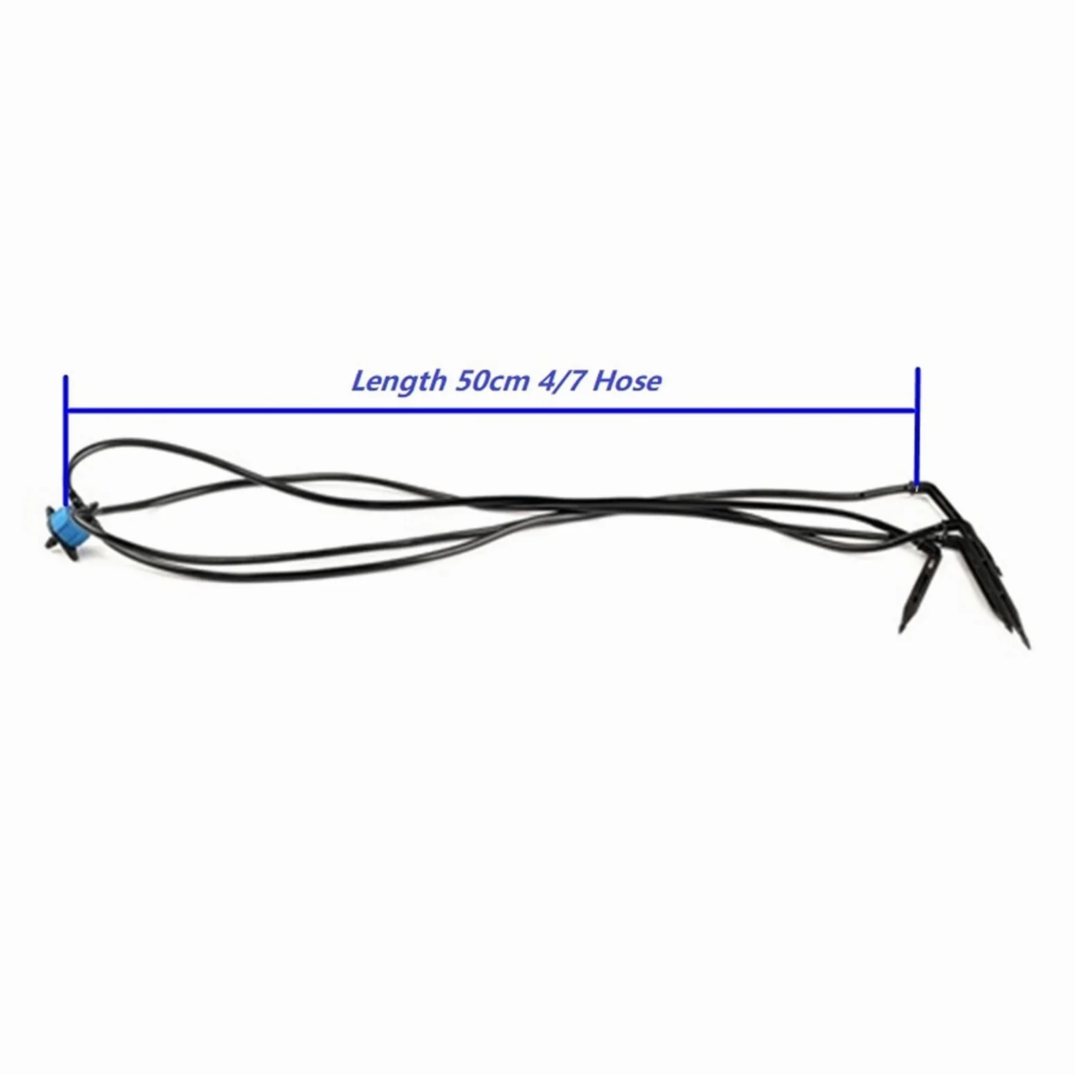 Adaptador de fontanería de jardín, kit de lanzador de flechas de goteo negro, sistema de riego de fresas, kit de lanzador de riego por goteo, riego de plantas en maceta + gotero de PC de 8