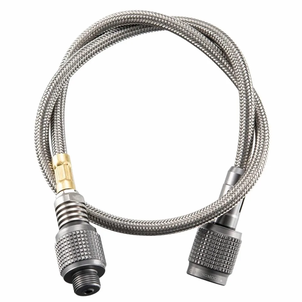Manguera adaptadora de propano Kit de conexión de regulador y manguera, extensión de gas, conector de manguera, adaptadores de apagado automático for estufa de gas, for acampar al aire libre(0.5m and