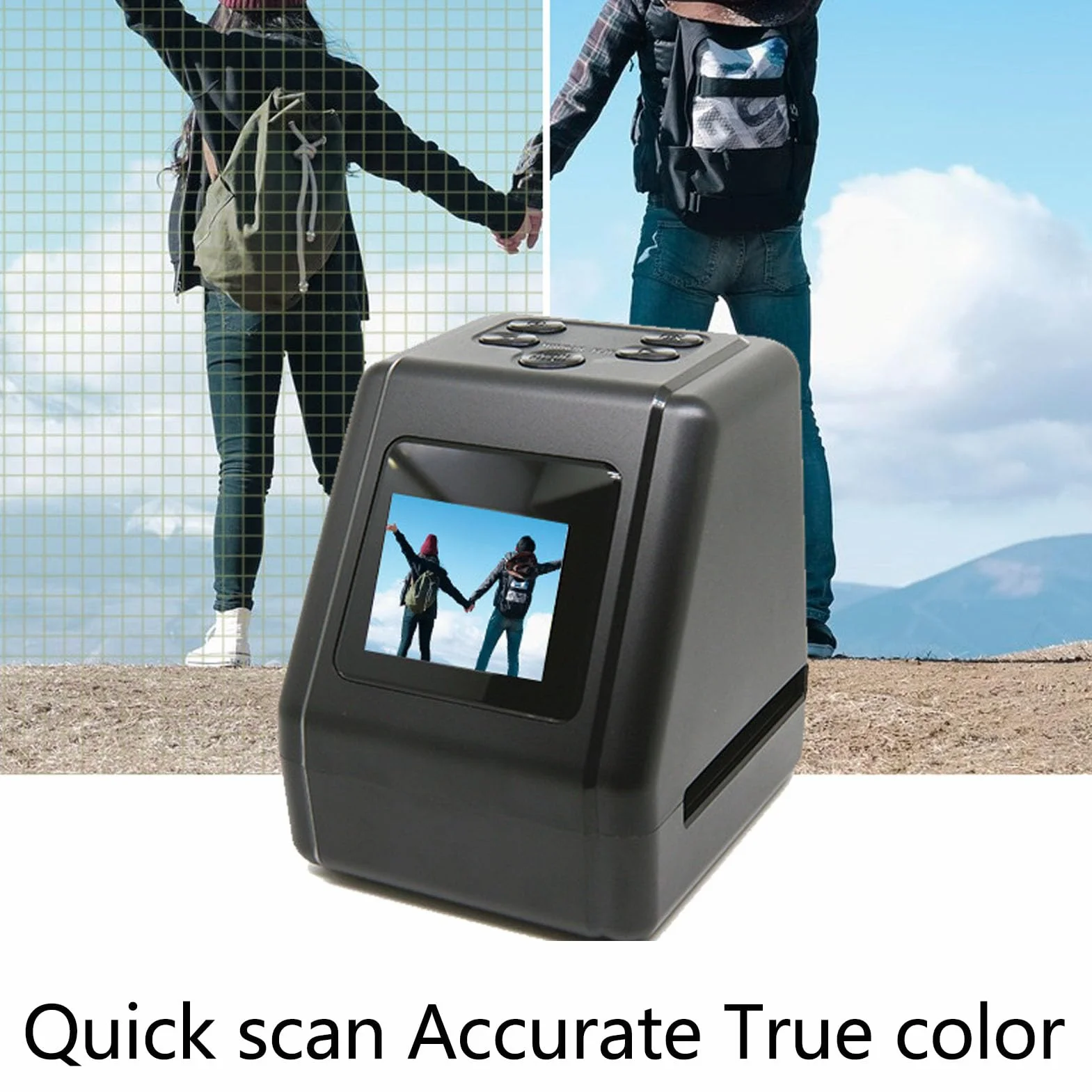 Escáner de Diapositivas de Película Digital 22 MP Sensor CMOS Lente de Alta Definición Compatible con 135 126 110 8 Mm a JPG