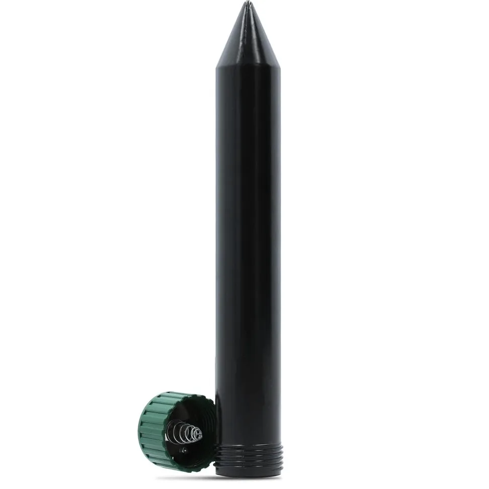 4X Ahuyentador de Topos, Roedores y Serpientes – Repelente Ultrasónico de Plagas, Alimentado por Baterías (3 Baterías D), Frecuencia 400 Hz, Protege hasta 600 m (4)