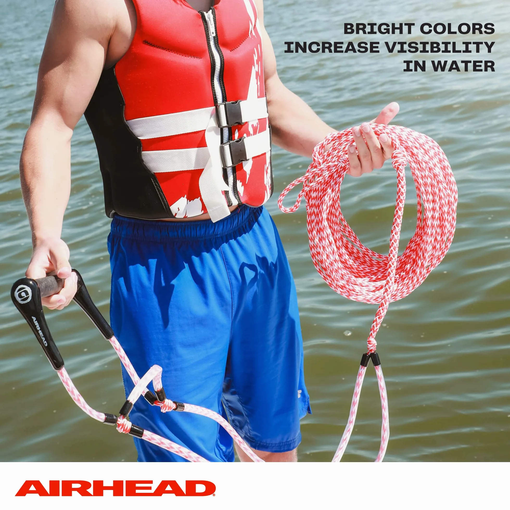 Airhead Ez Up Slalom Cuerda de Entrenamiento, 75 pies