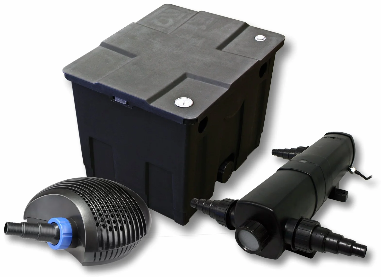 SunSun filtración estanque para 12000L con 36W Clarificador y CTF Éco Bomba con 40W