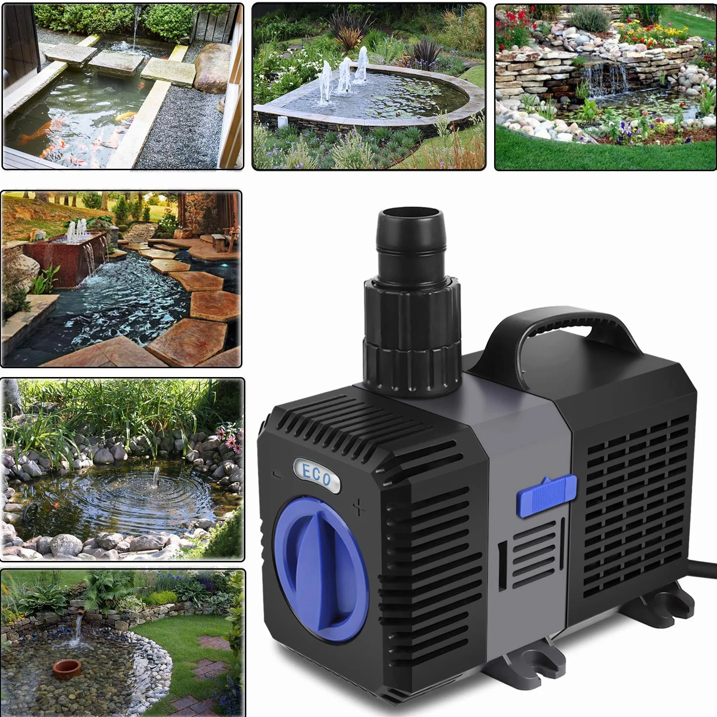 Bomba sumergible para estanque Speed Super ECO 3000-10000 l/h