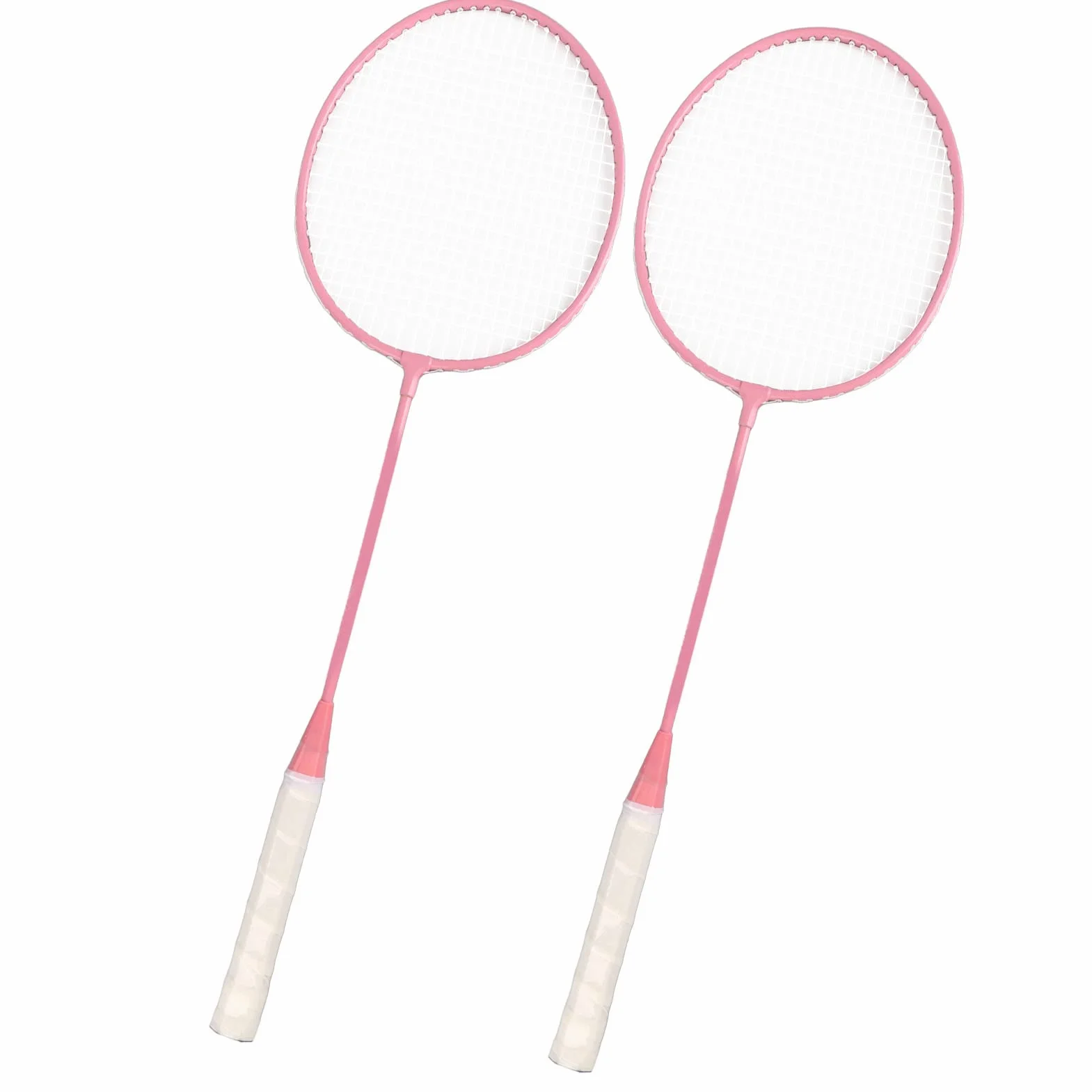 Keenso Juego de Raquetas de Bádminton K1134 Aleación de Hierro con Bolsa de Almacenamiento Rosa