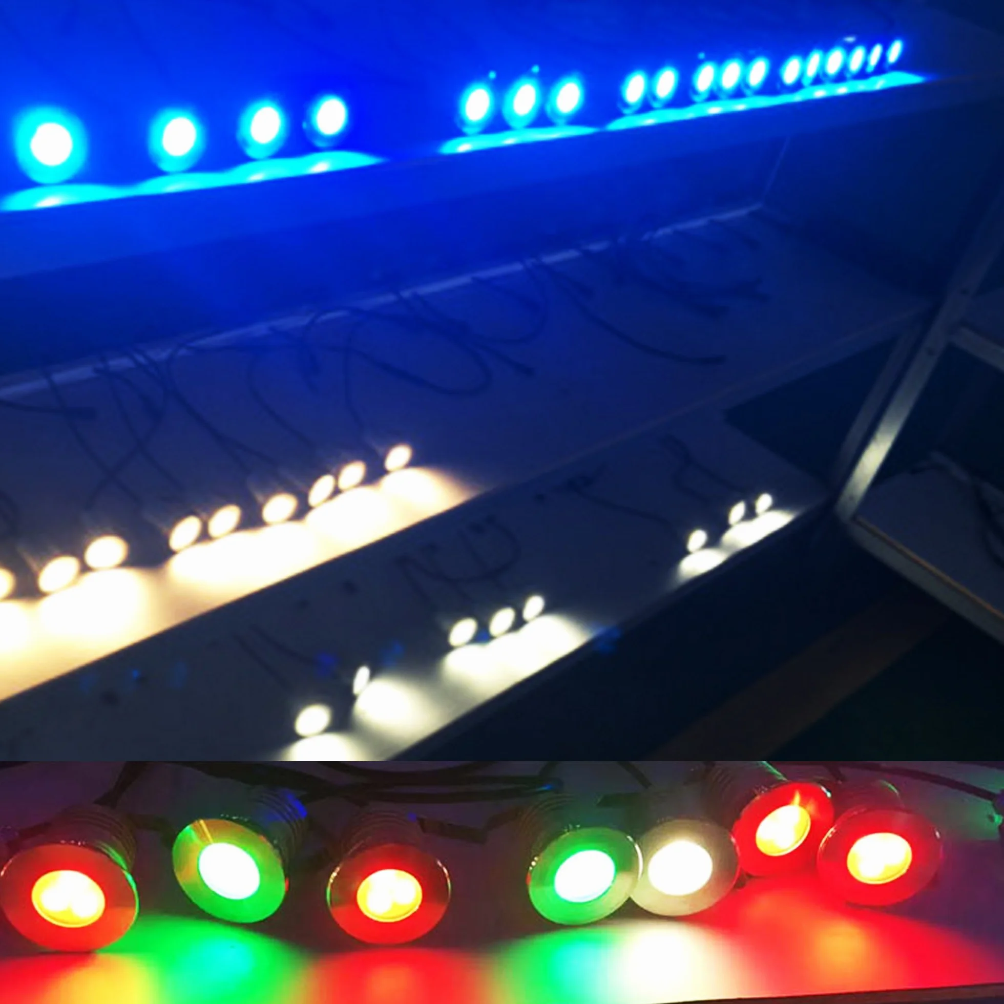 Luces LED subacuáticas para piscina, chip CREE de 3 W, 12 V-24 V CC, IP68 resistente al agua, aluminio de acero inoxidable, para piscinas, estanques, fuentes y barcos