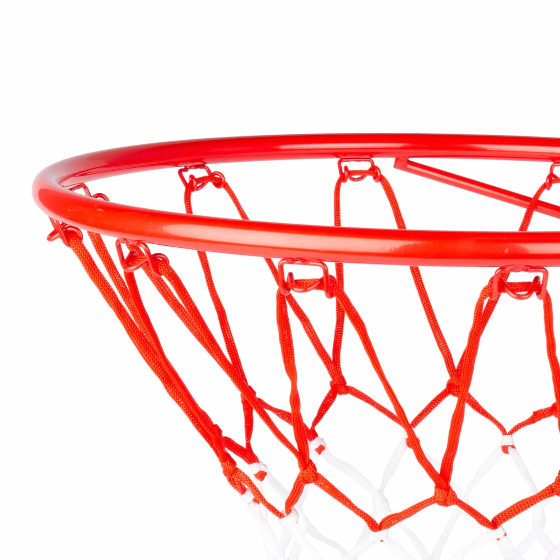 AKTIVE Canasta de Baloncesto Pared 45 cm Red poliéster Aro metálico 4 Tornillos