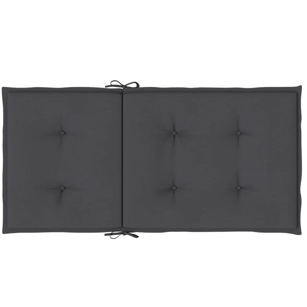 ShGaxin Cojines Silla Respaldo bajo 4 ud Tela Gris Antracita Melange, Cojines para Butacas De Jardin, Cojines Sillas Cocina, Cojines para Sillas De Terraza, Cojin Silla Exterior - 4002443