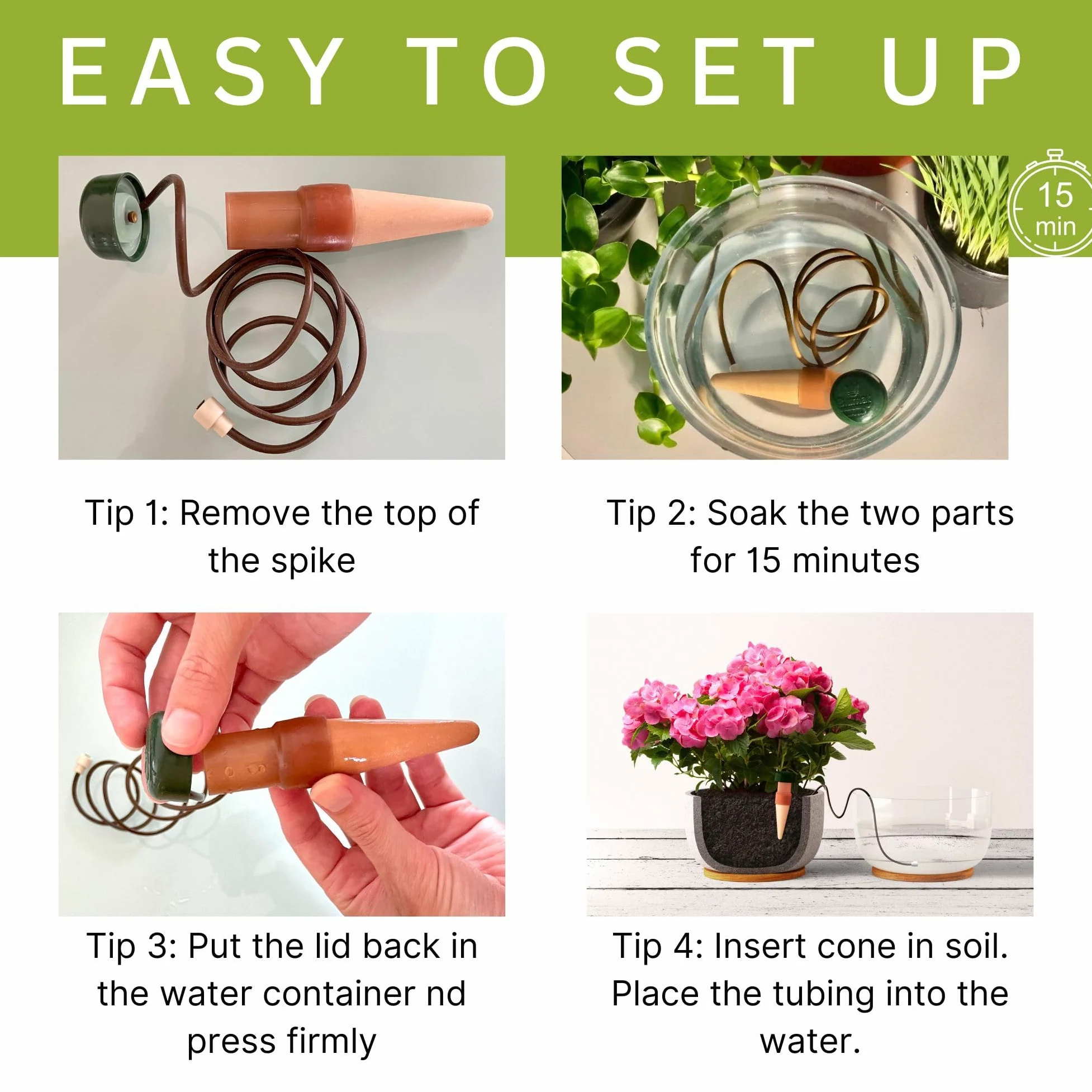 Blumat JR Parent Listing - Sistema de regado automático para Plantas, 5 Unidades