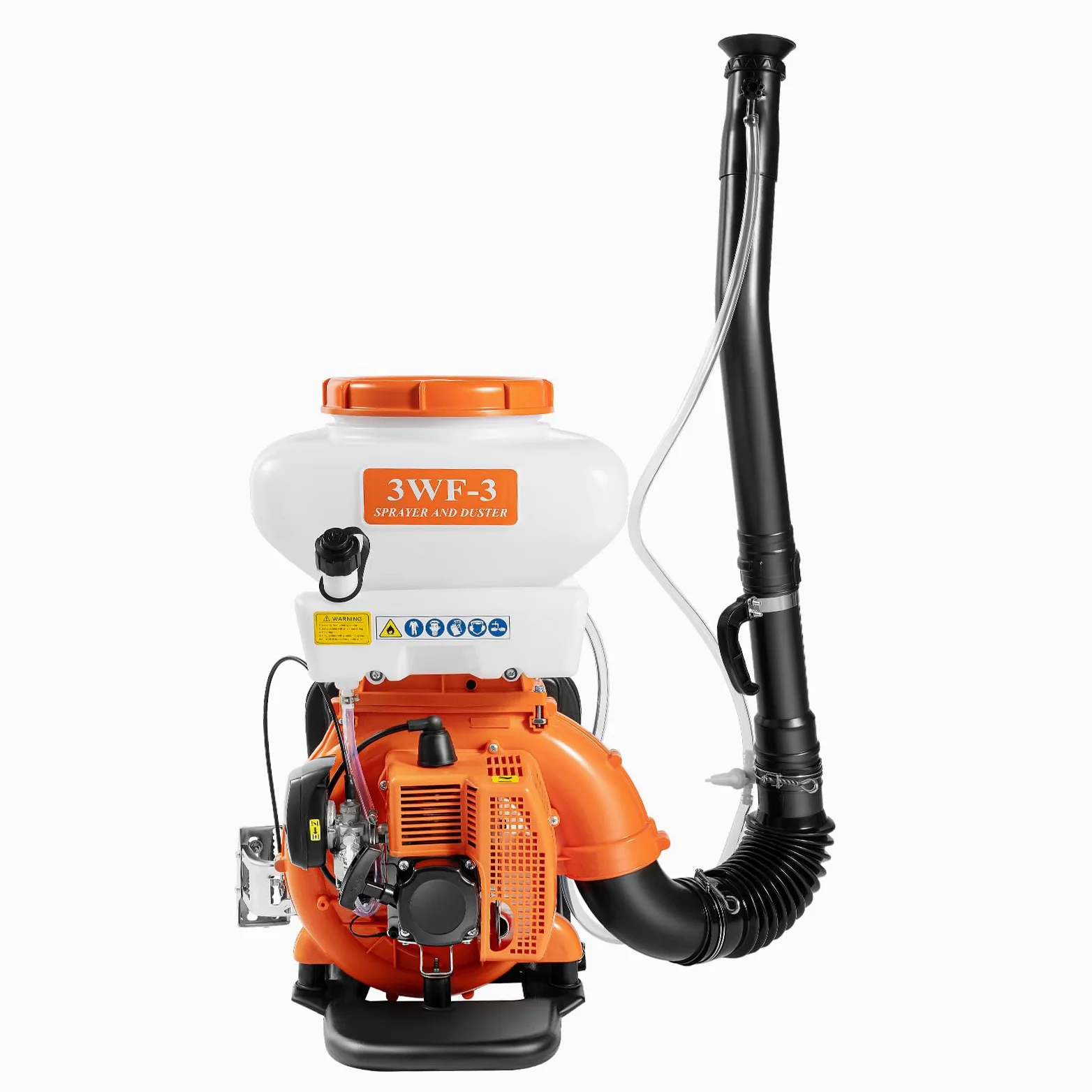 Pulverizador de motor de gasolina, 14 L, 7500 RPM, pulverizador de motor, pulverizador de espalda CDI, abono, rango de pulverización superior a 12 m