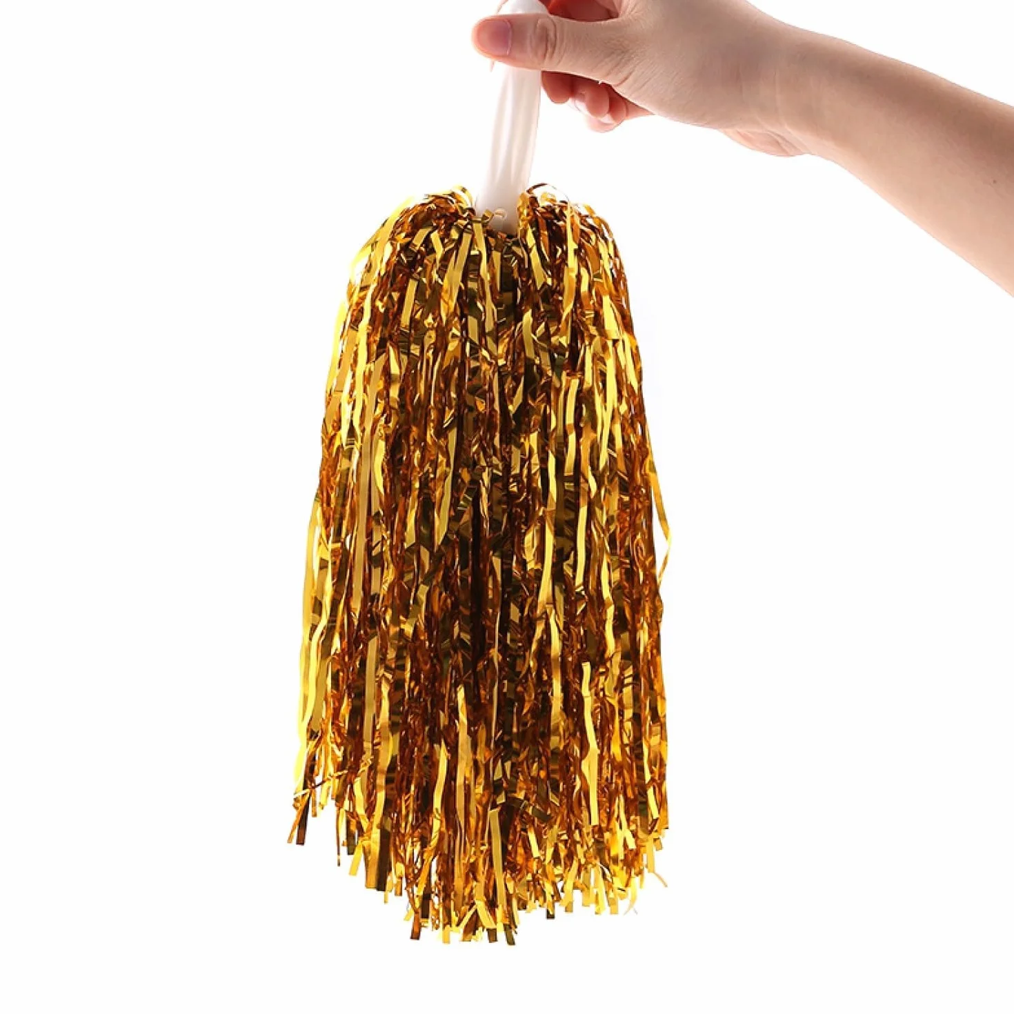 Pompones de animadora de plástico con flores para fútbol, baloncesto, animación, competición deportiva