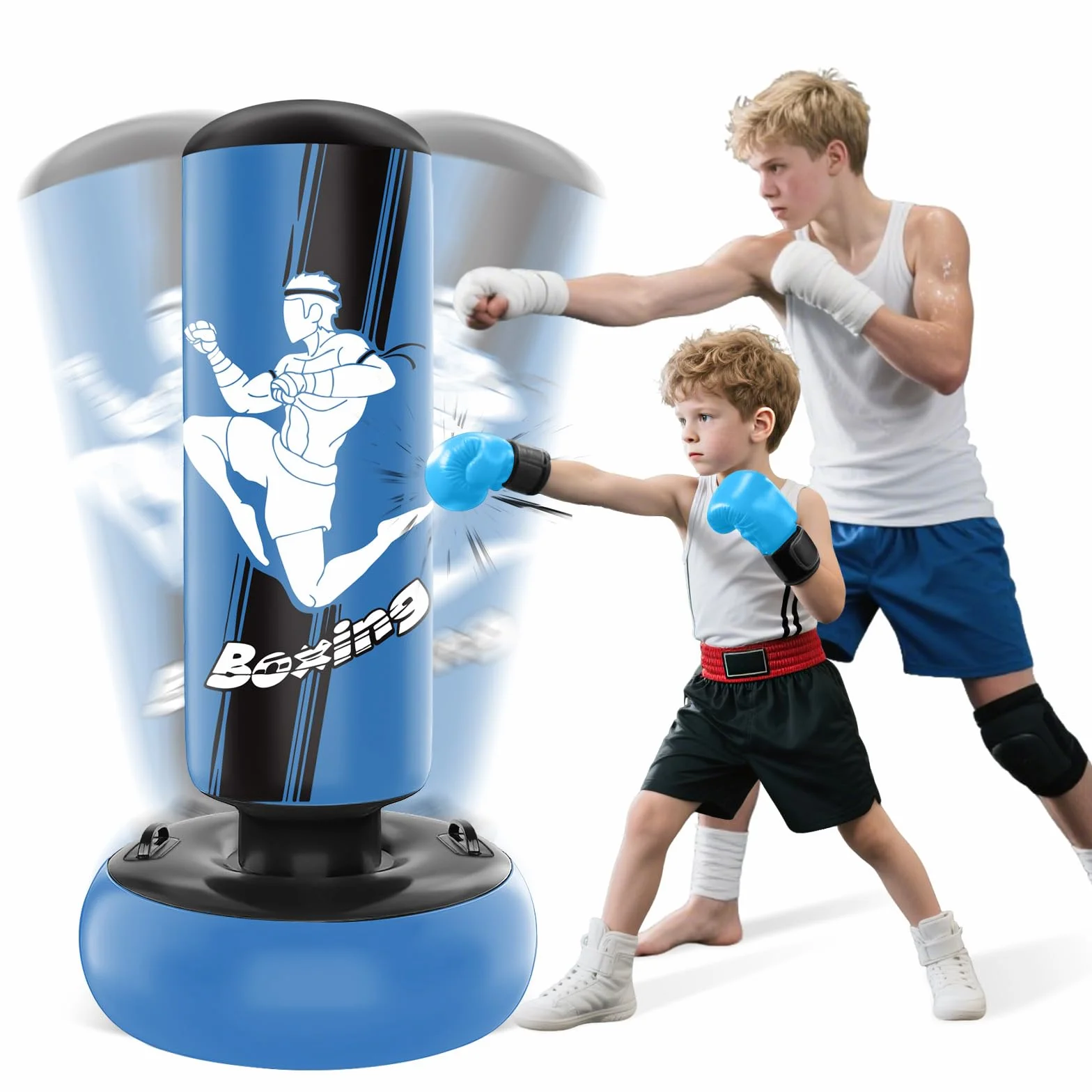 Saco de Boxeo Niños con Guantes 160cm Ninja para MMA Karate Taekwondo