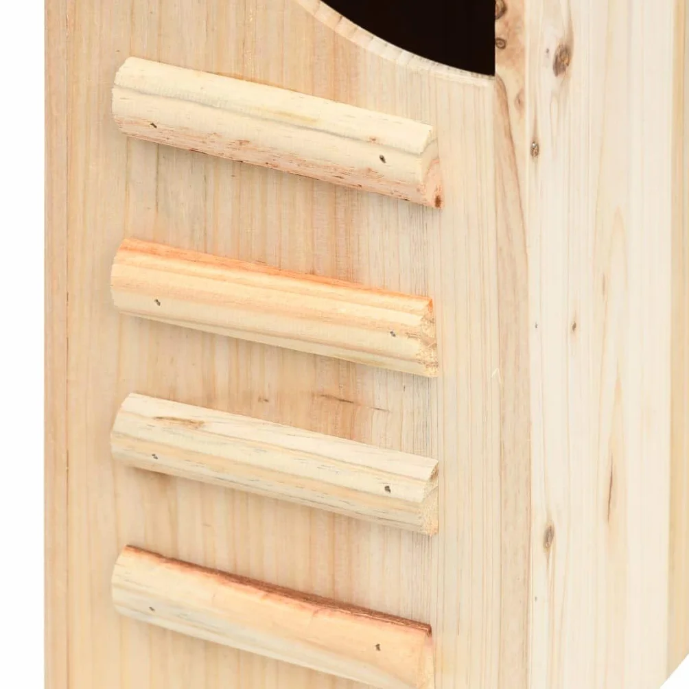 vidaXL Casa para Murciélagos Animales Nido Jaula Caja Caseta Hotel Jardín Balcón Patio Terraza Gancho Decoración 30x20x38 cm Madera Maciza de Abeto