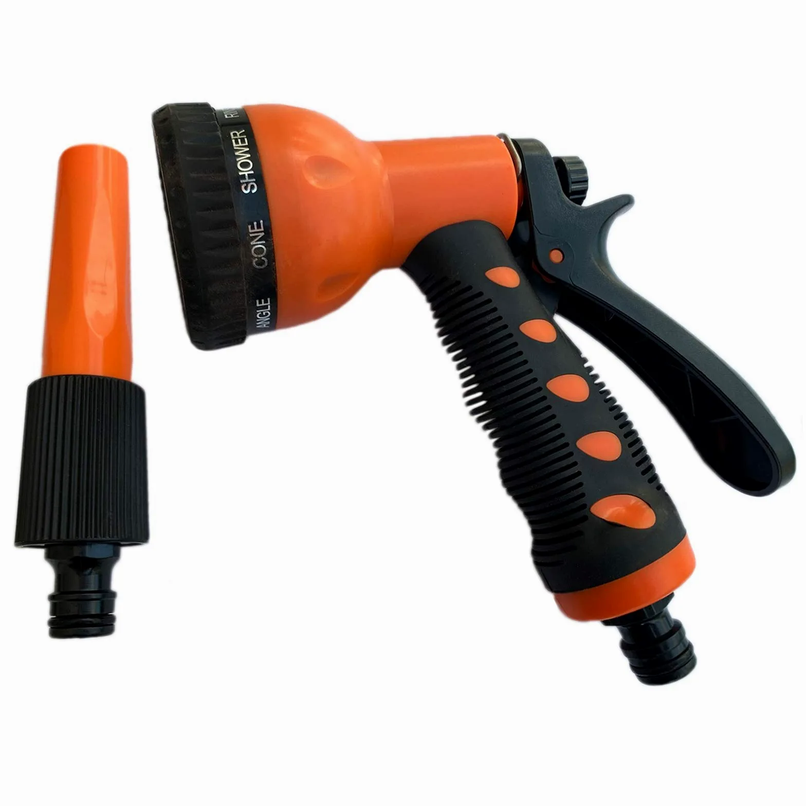 T-Mech Carrete de Manguera de Rebobinado Automático 20m + 2m, Pistola de 8 Boquillas de Pulverización Montada en la Pared, Manguera Retráctil con Soporte y Fijaciones