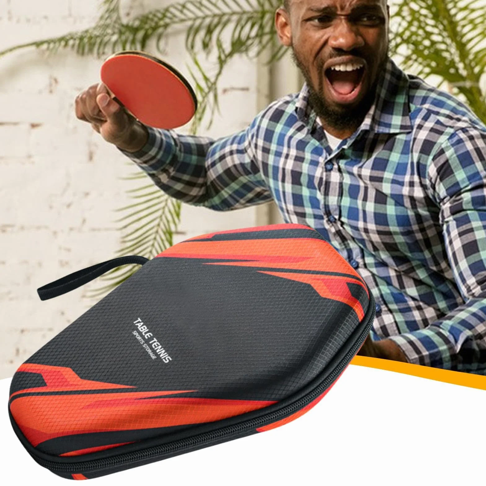Funda Impermeable para Paleta de Ping Pong, Bolsa de Almacenamiento Organizadora a Prueba de Polvo