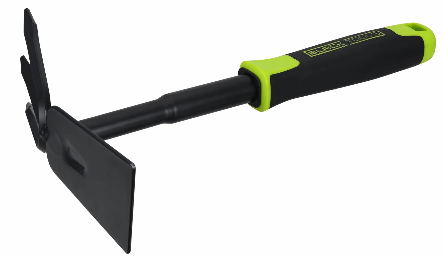 Black Tools® Garden - Pica combinada para aflojar y deshierbar, mango antideslizante, resistente a la corrosión, longitud de 30 cm, jardín, cubo, jardineras de balcón, camas