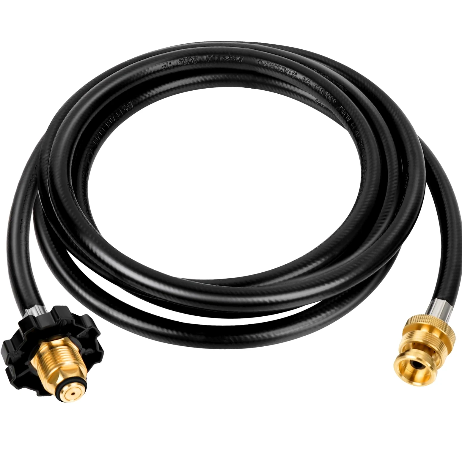 Adaptador de manguera de propano de 10 pies, manguera de propano con accesorio P.O.L, regulador para RV, Gill, estufa de gas, generador de gas, manguera de gas para calentador, para MH9B