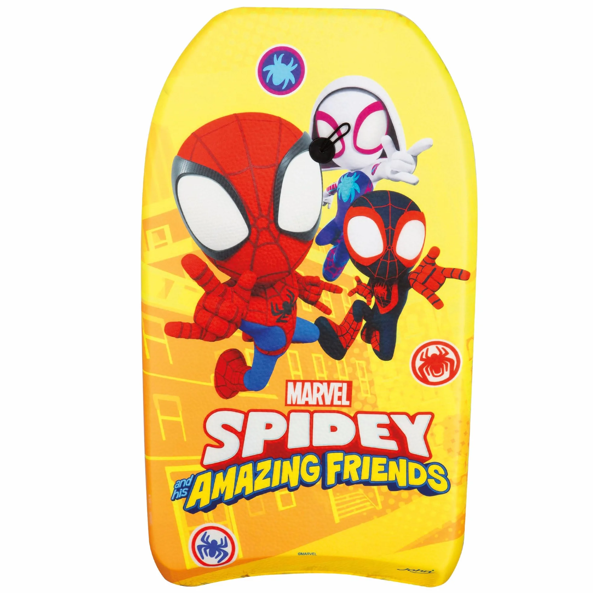 COLORBABY Spidey y su superequipo Tabla de Bodyboard niño 82x45x5 cm Diseño superhéroes Natación +3 años