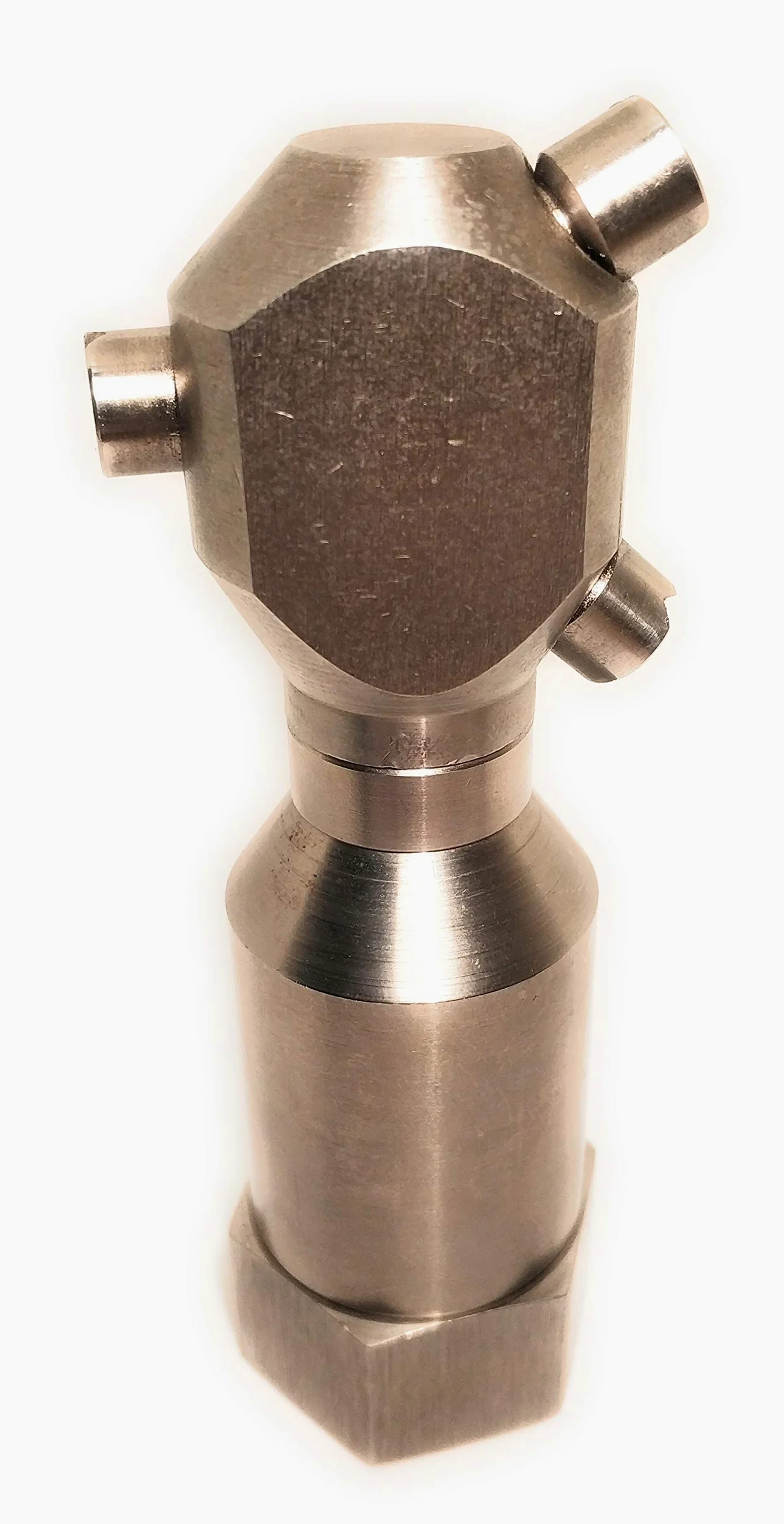 Boquillas de Lavado de Tanques o Bidones 1/2" BSPT -Acero Inoxidable - Toberas giratorias, difusores de agua, boquillas de aspersión, espreas.