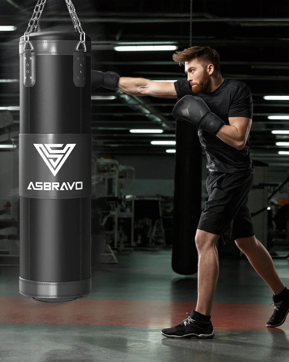 Saco de Boxeo para Adultos, Juego de Boxeo Pesado Oxford 12oz, Guantes MMA Muay Thai Kickboxing