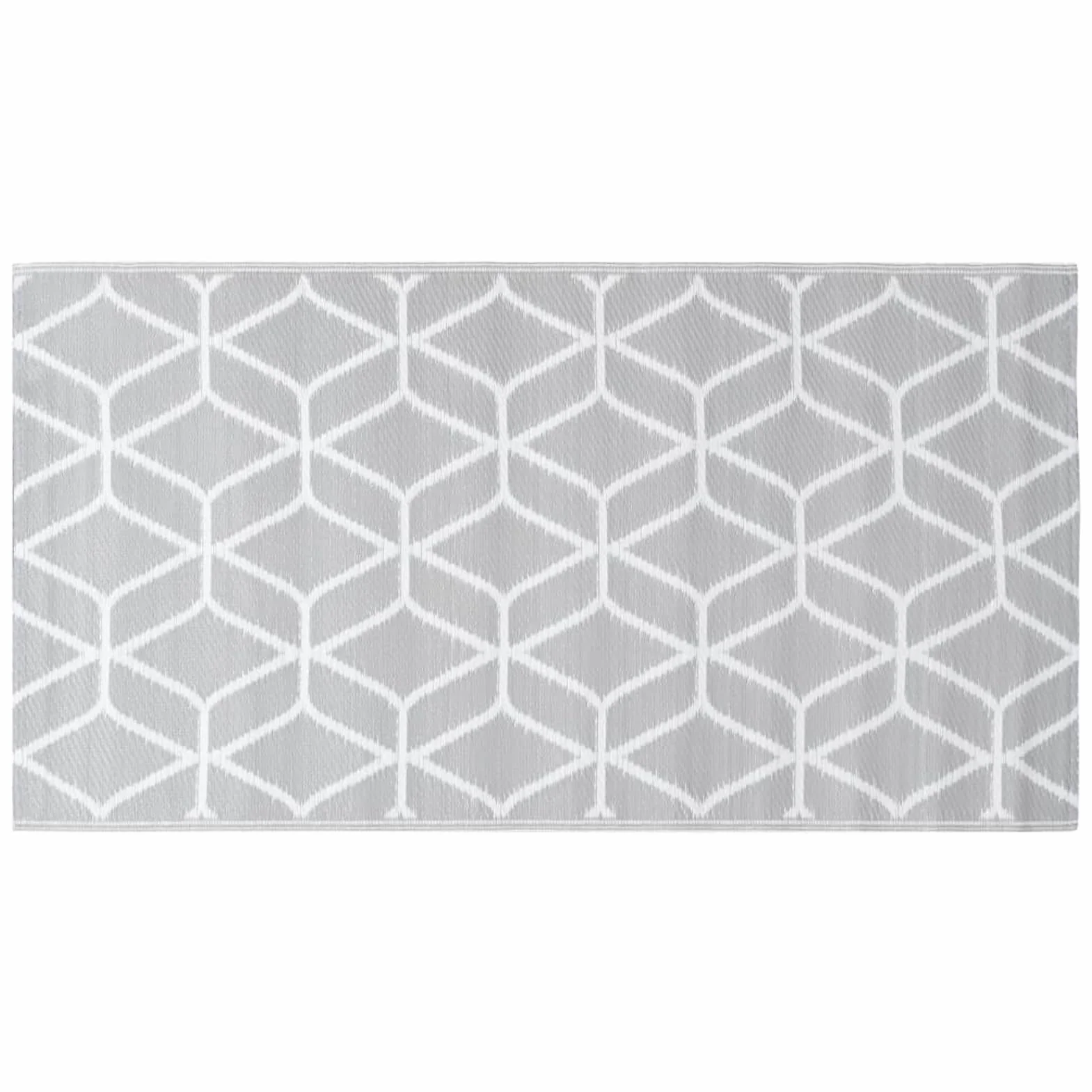 Homgoday Alfombra de exterior Arakil, gris, 80 x 150 cm, de polipropileno, resistente y fácil de limpiar