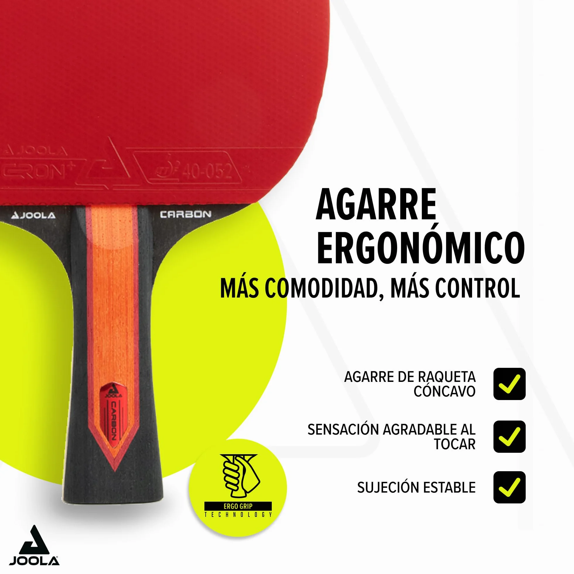 JOOLA Raqueta de ping pong Red Carbon X - Gama alta Micron+ Cloudblast