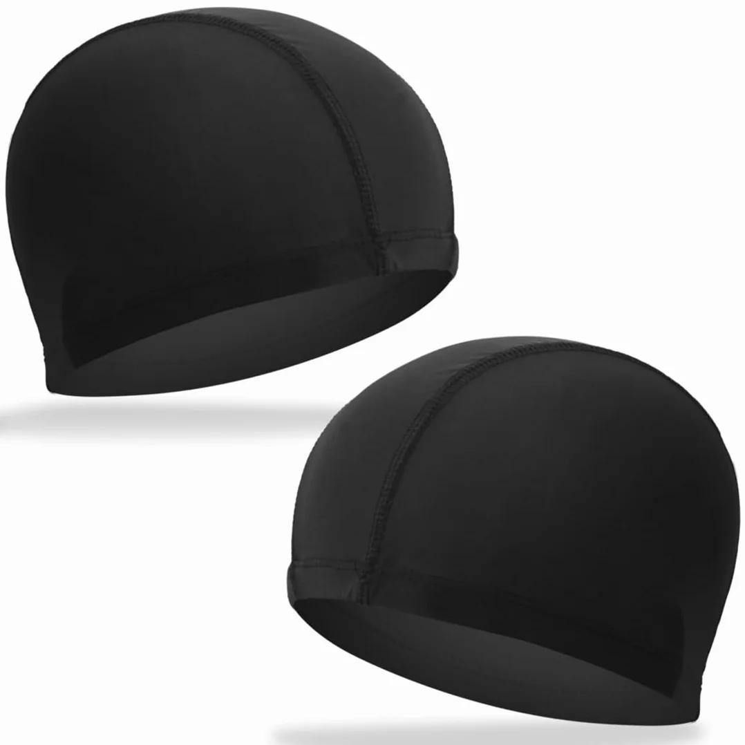 Gorro de natación suave unisex para pelo largo hombres piscina flexible ligero