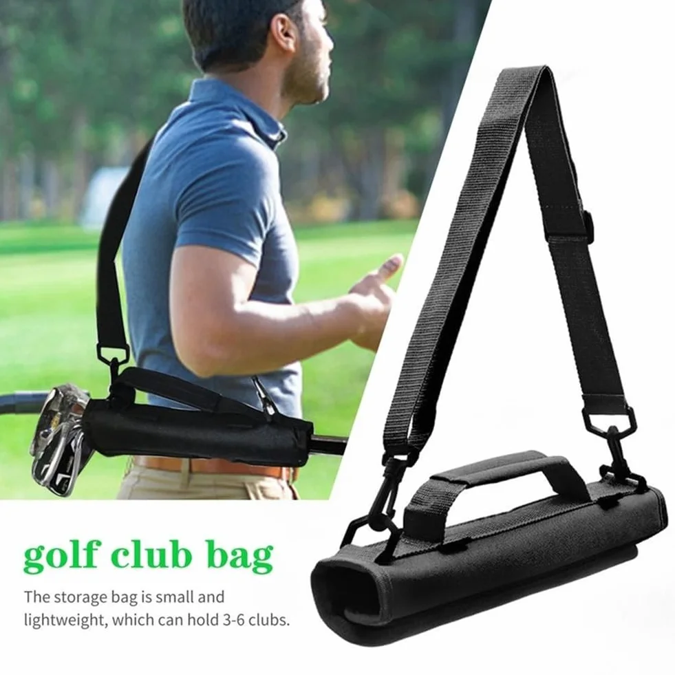 Bolsa de golf ligera de nailon para hombres y mujeres, bolsa de transporte duradera