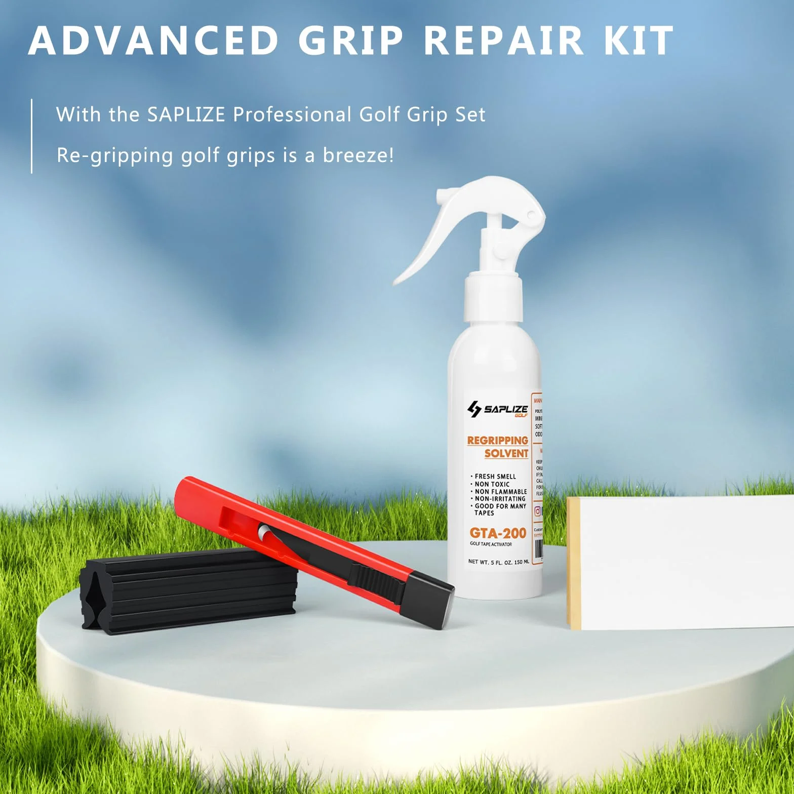 SAPLIZE Golf Grip Kits para el Regripado de Palos de Golf - Kit Estándar, Completo A, Completo B