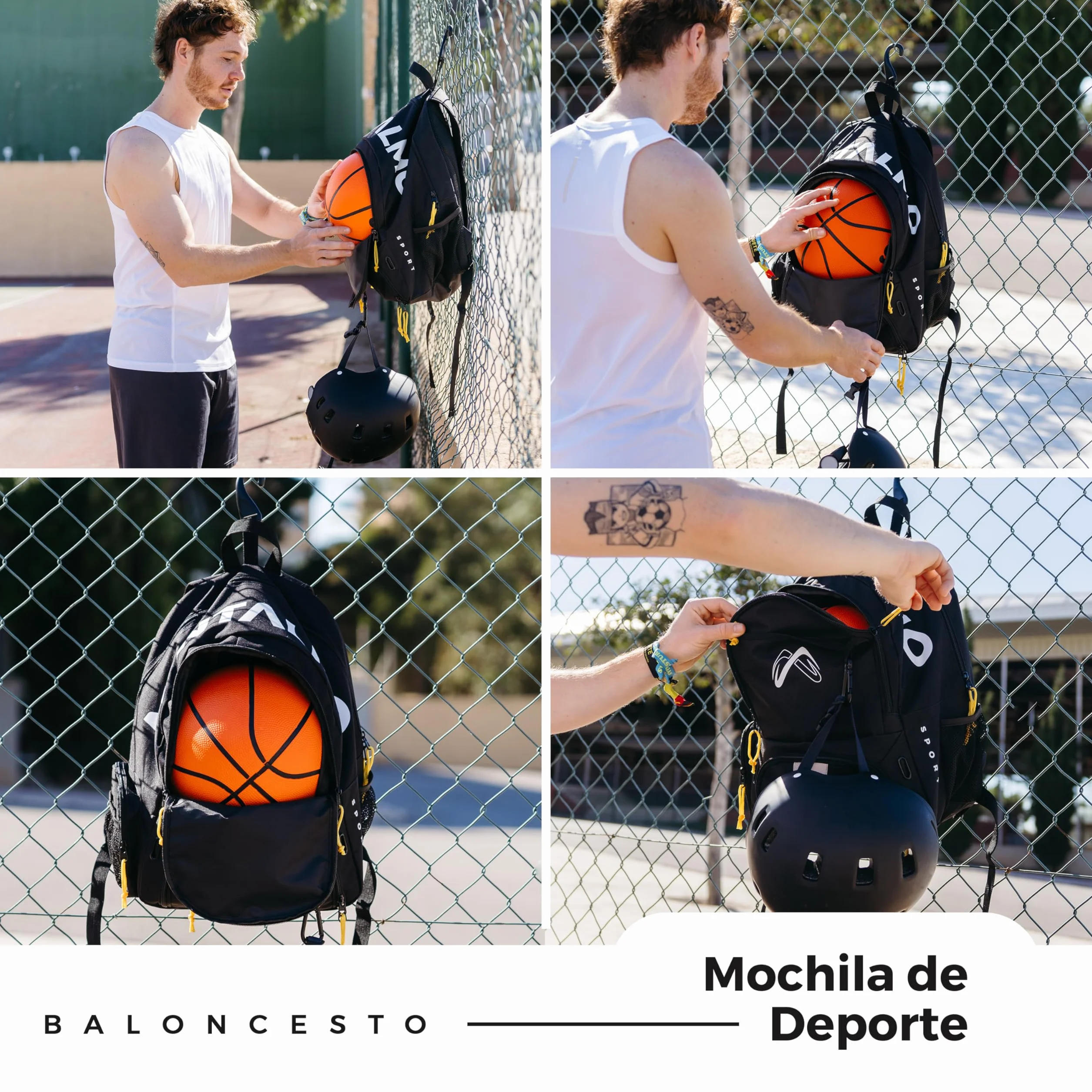 Mochila Fútbol Impermeable con Zapatillero y Compartimento Balón, Niños y Adultos