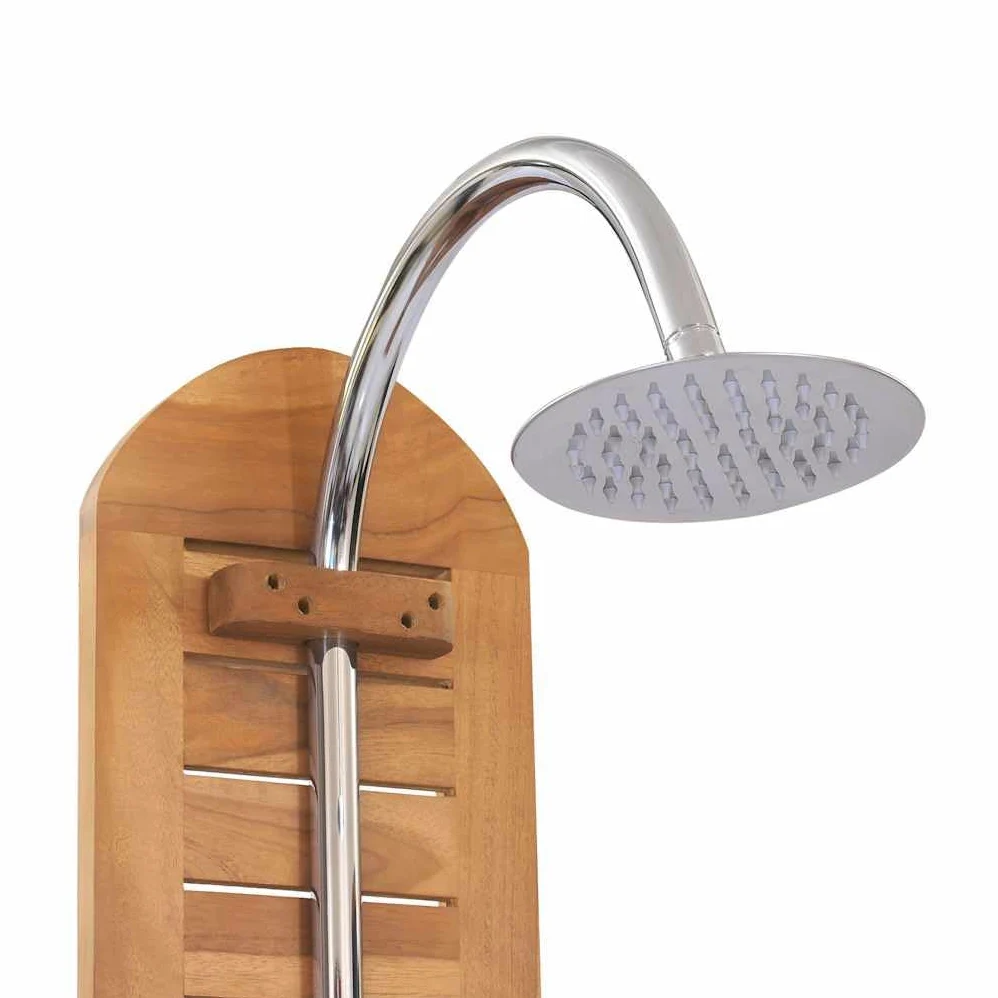Genérico Ducha de jardín Madera Maciza de Teca 70x75x204 cm,Casa y jardín,Piscina y SPA,Accesorios para Piscinas y spa-44667
