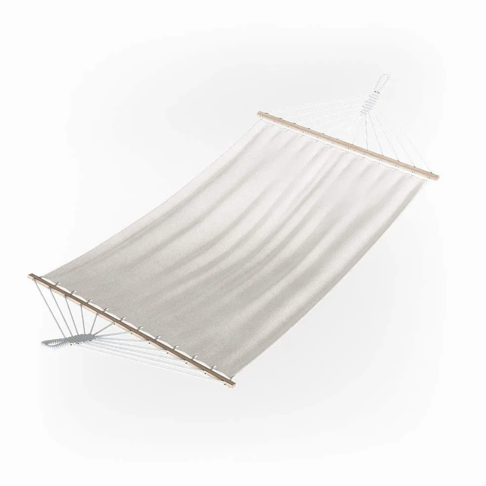 OK-Living Hamaca, Blanco, 190 x 120 cm | apto para uso en interiores y exteriores, compatible con soportes