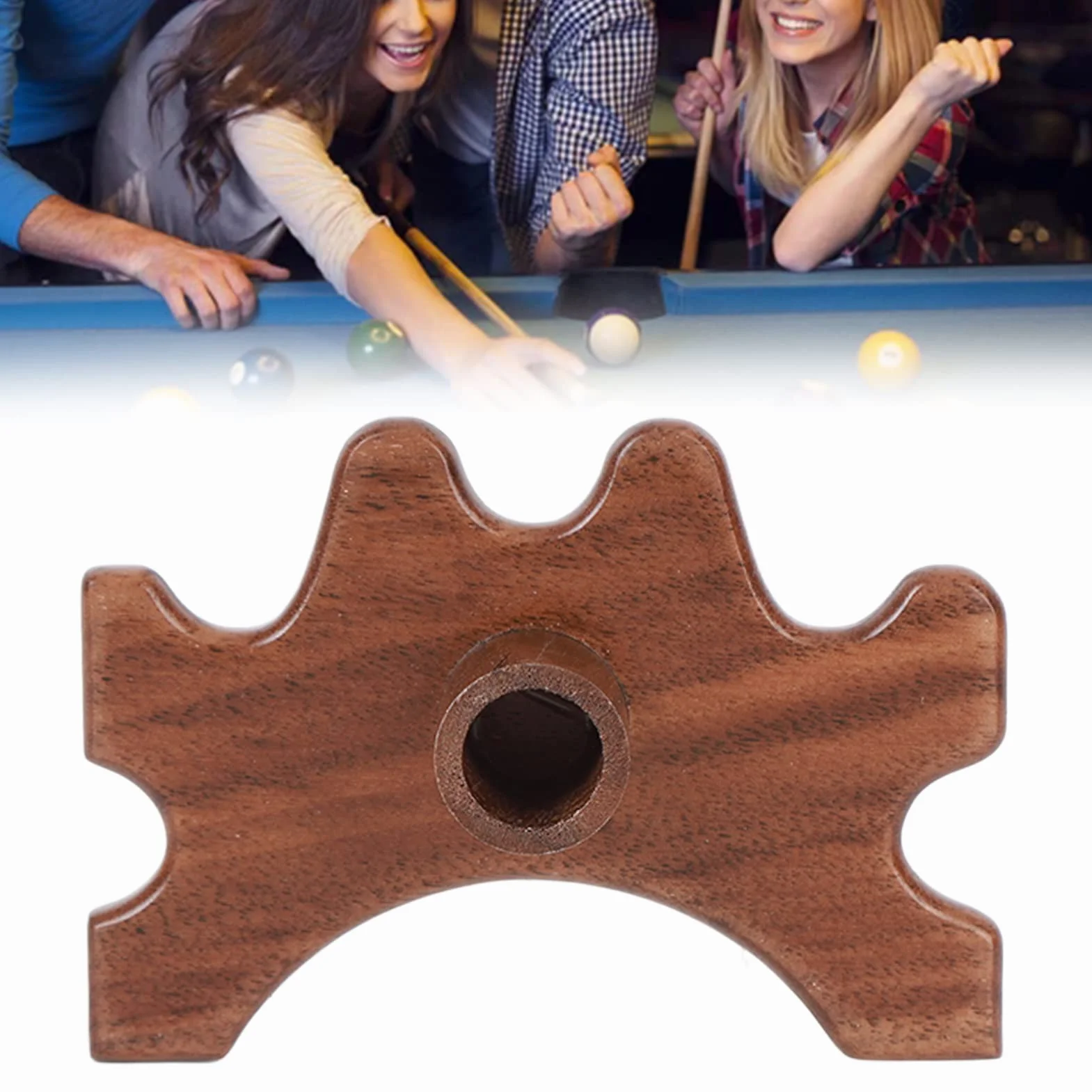Madera Cabeza de Puente de Billar Portátil Accesorios Taco